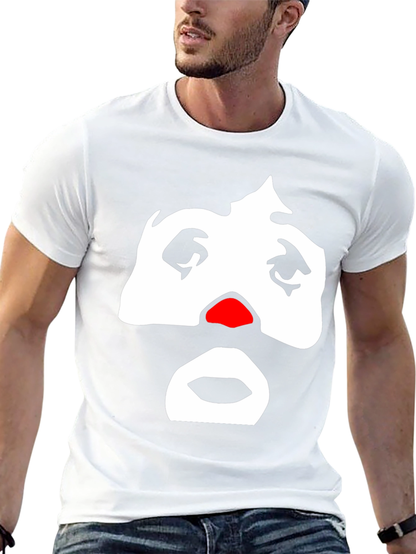 Black Sad Clown Graphic Tee - Men's Black T-Shirt view 13
