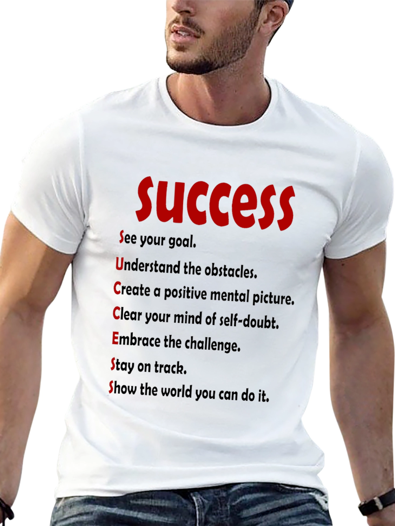 Black Success Motivation T-Shirt view 13