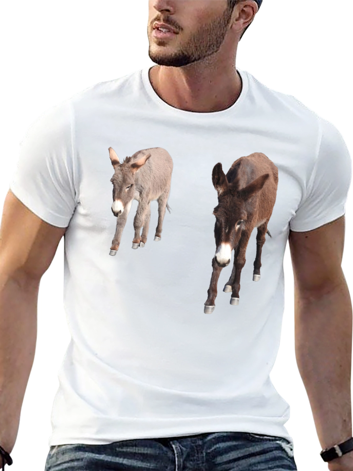Black Donkey Graphic T-Shirt - Unique Animal Lover Tee view 13
