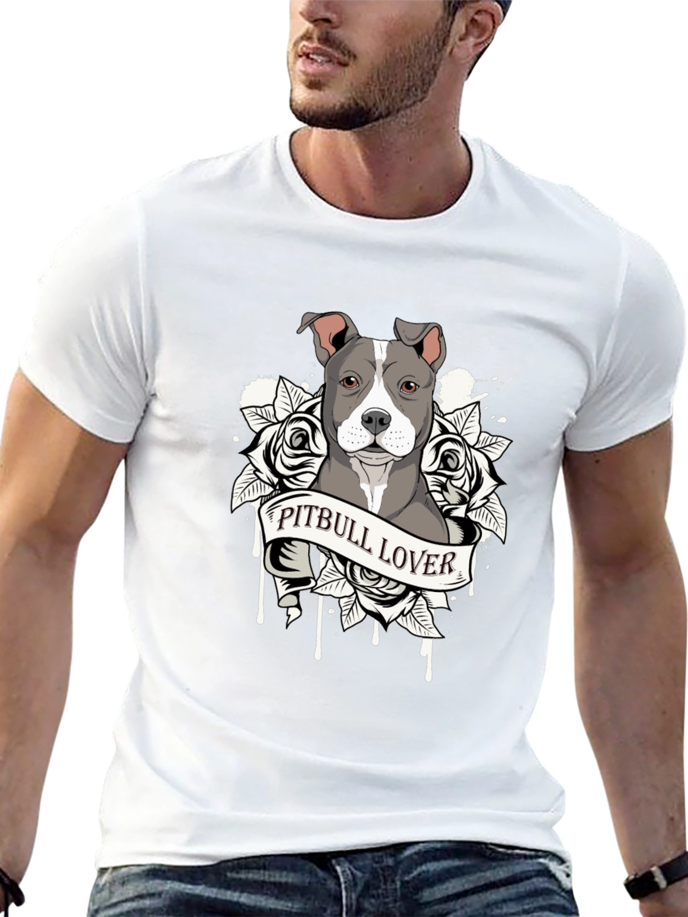Pitbull Lover Graphic T-Shirt - 13