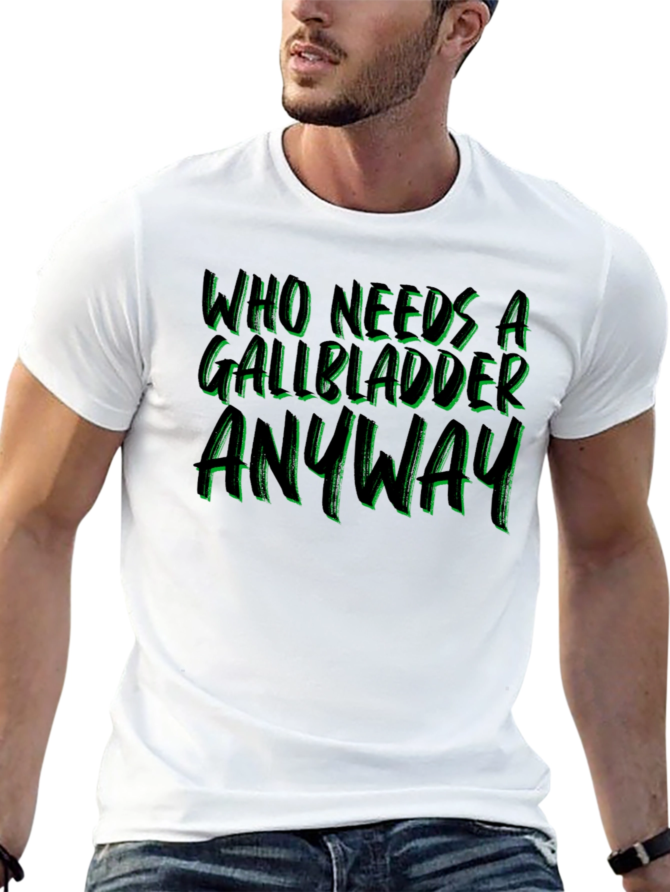 Black Gallbladder Removal T-Shirt - Funny Get Well Soon Gift view 13
