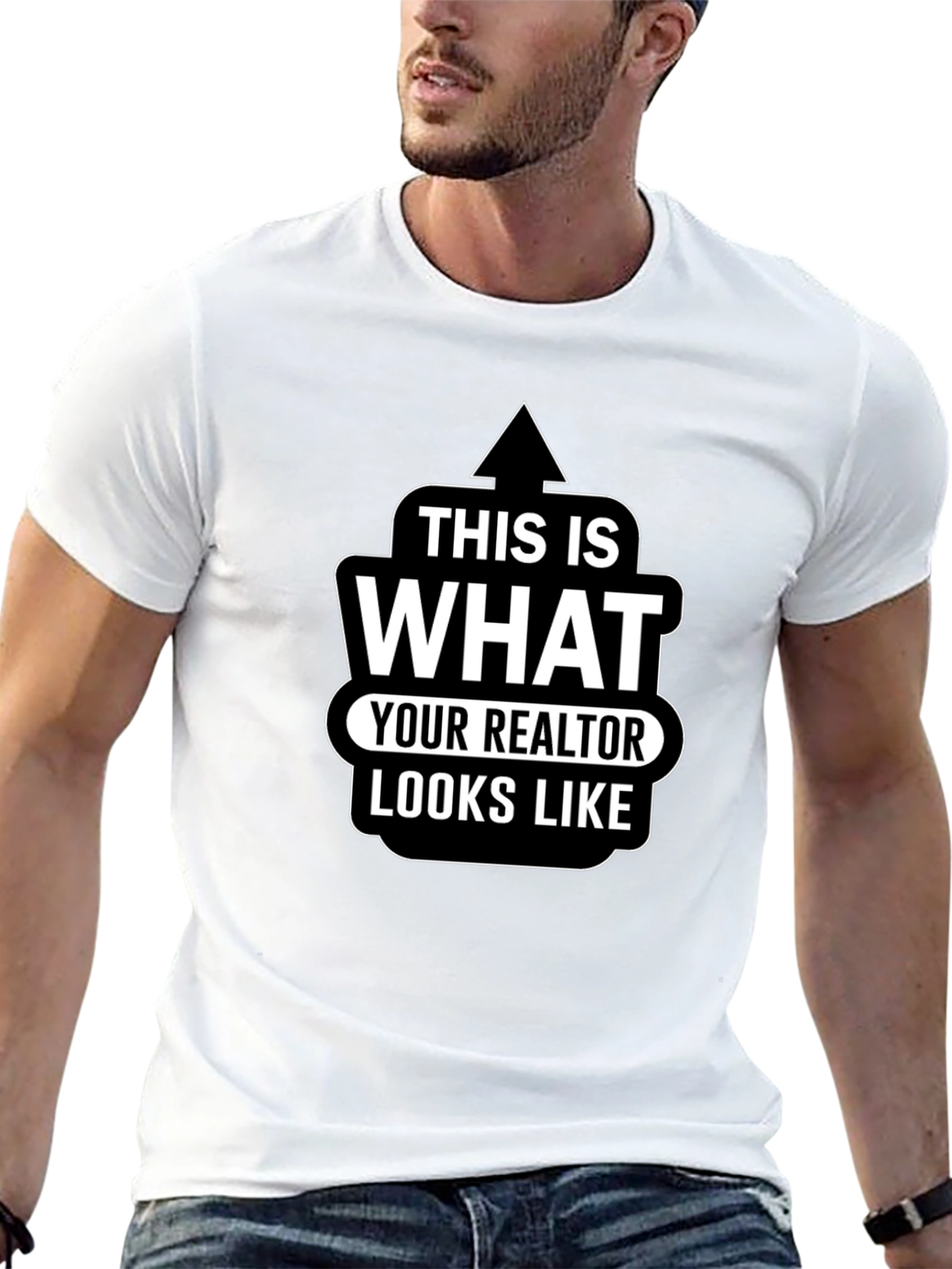 Black Realtor Look T-Shirt - Funny Real Estate Agent Tee view 13