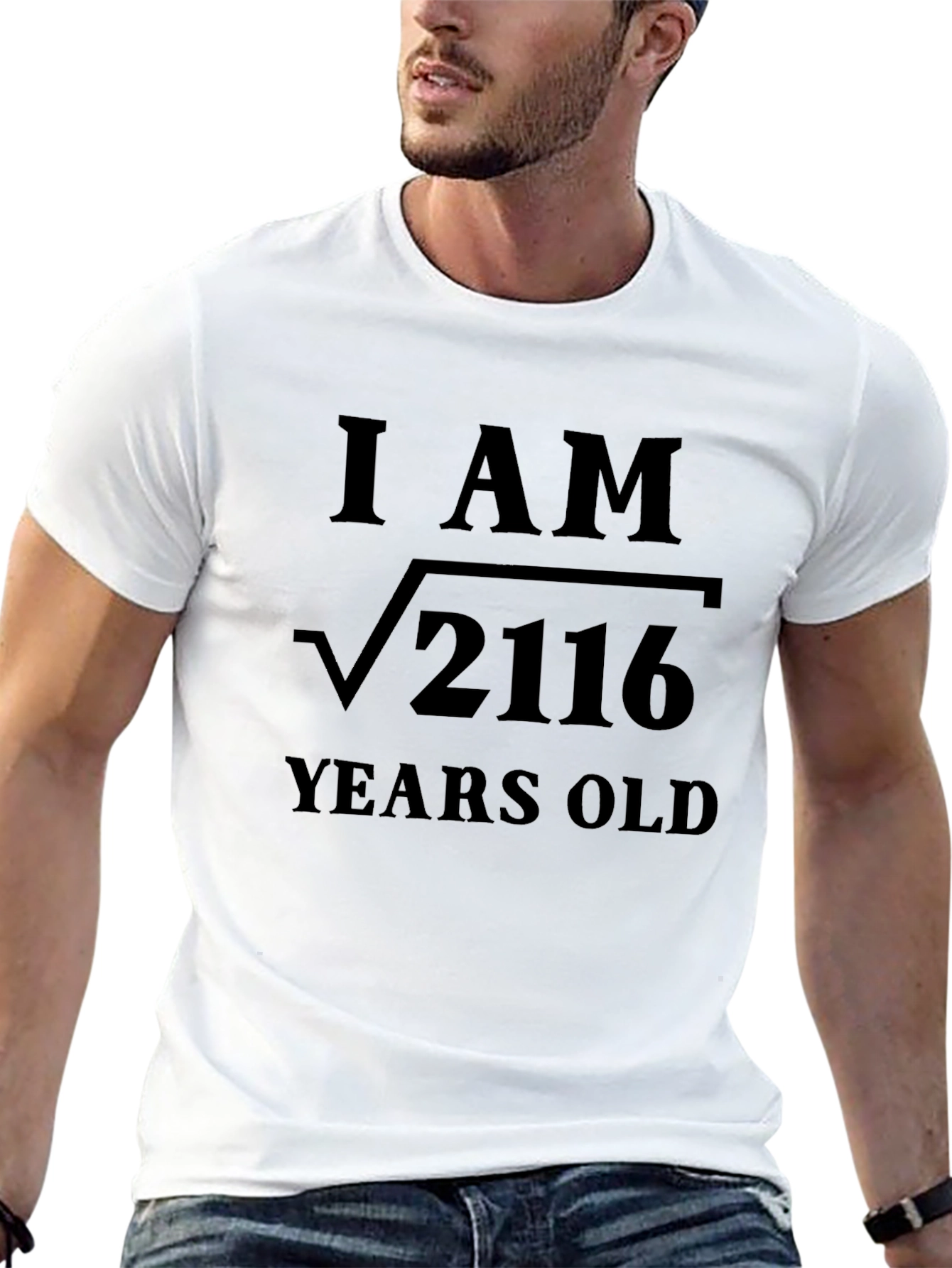 Black Funny Math Birthday T-Shirt - Root of 2116 view 13