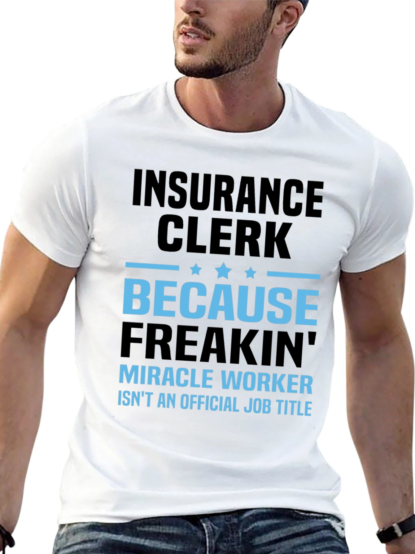 Black Insurance Clerk Funny T-Shirt view 13