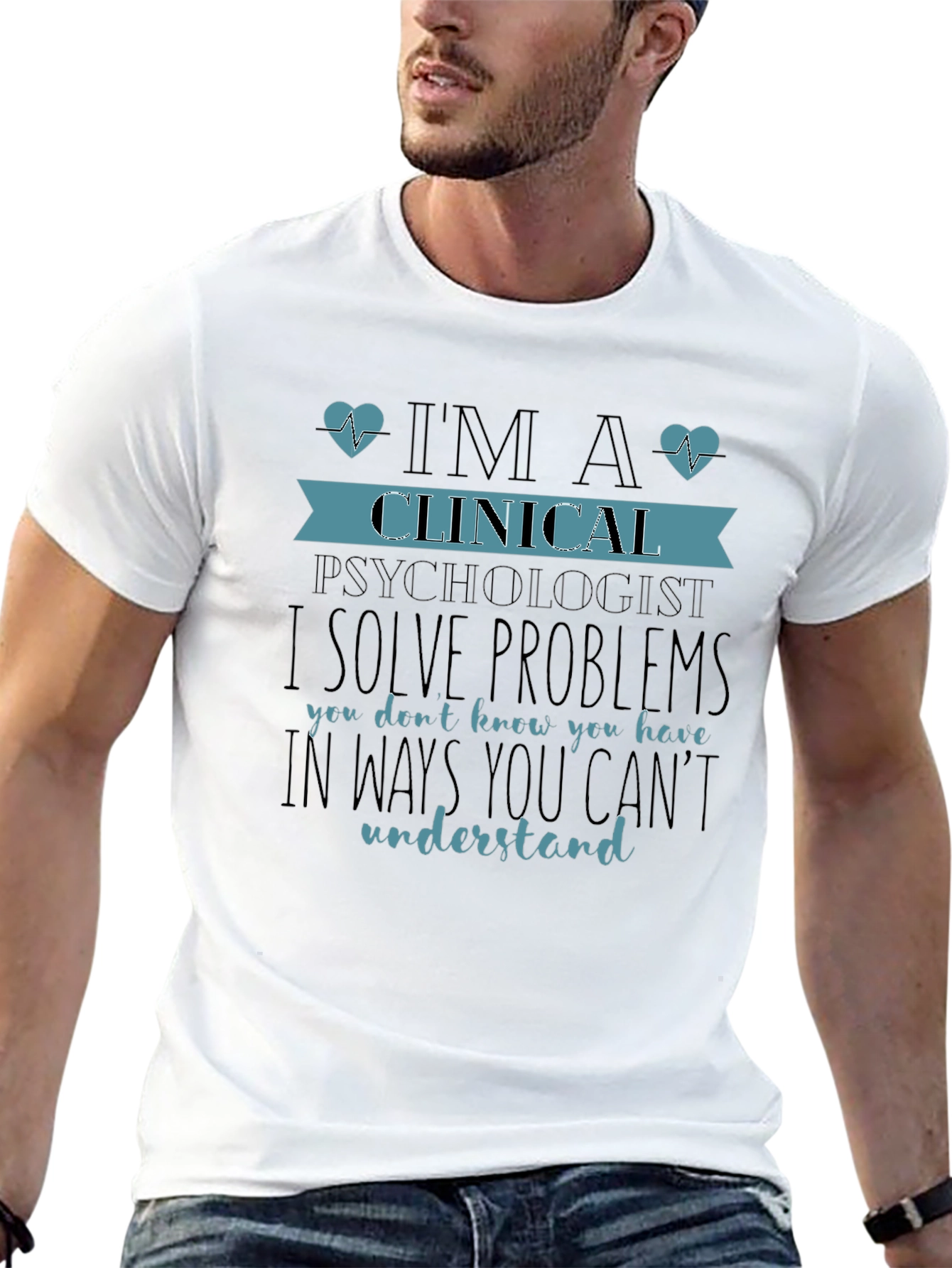 Black Clinical Psychologist Novelty T-Shirt view 13
