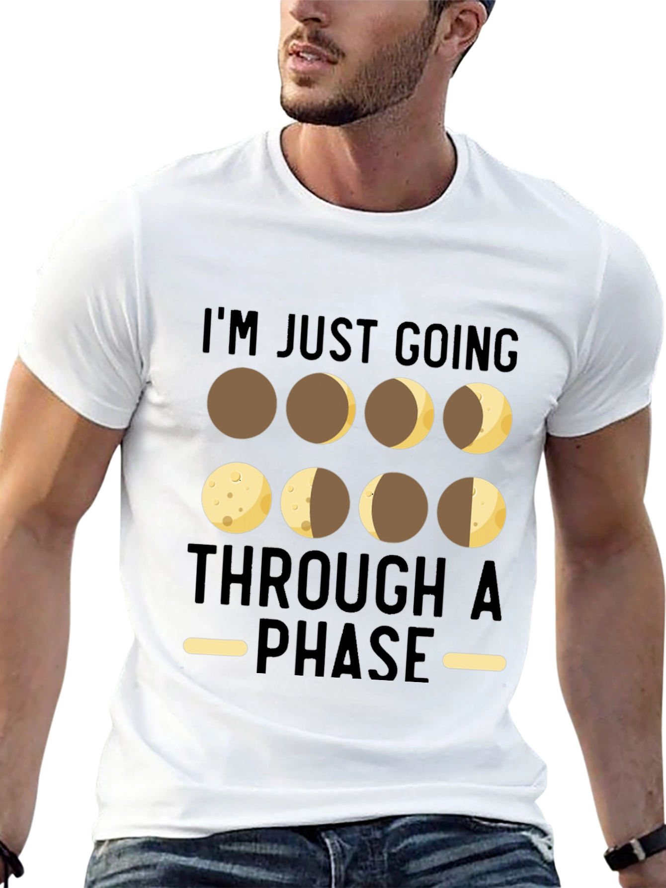 Black Moon Phases T-Shirt - Going Through A Phase Tee view 13