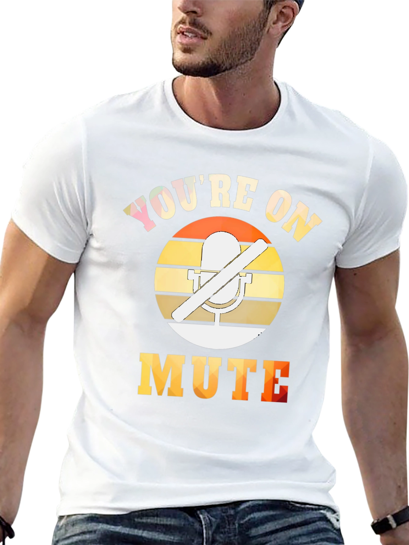 Black You're On Mute T-Shirt - Funny Work From Home Tee view 13