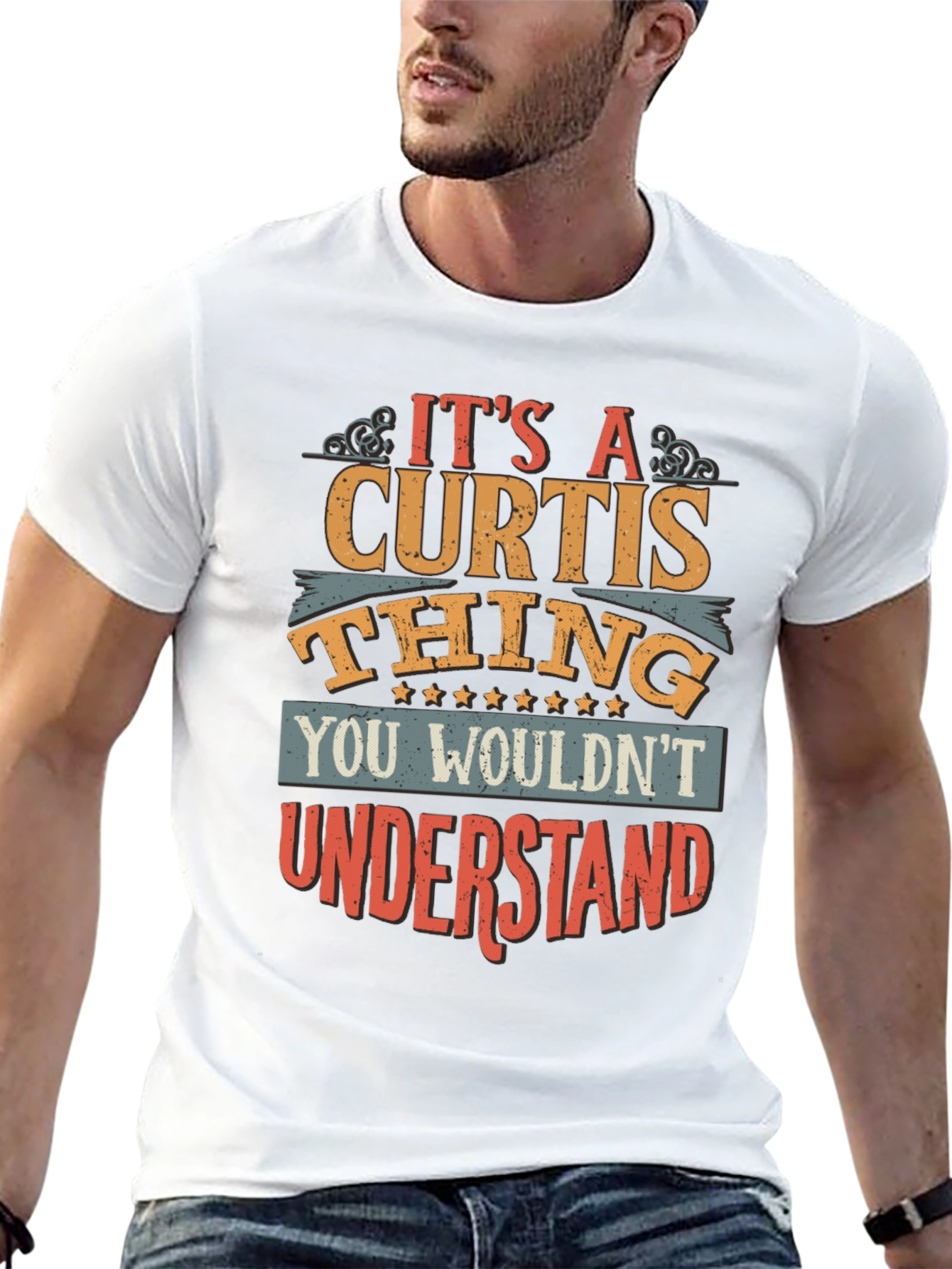 Black It's A CURTIS Thing T-Shirt view 13