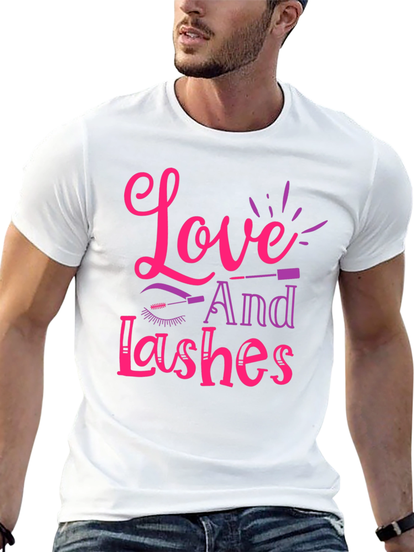 Black Love and Lashes Graphic Tee view 13
