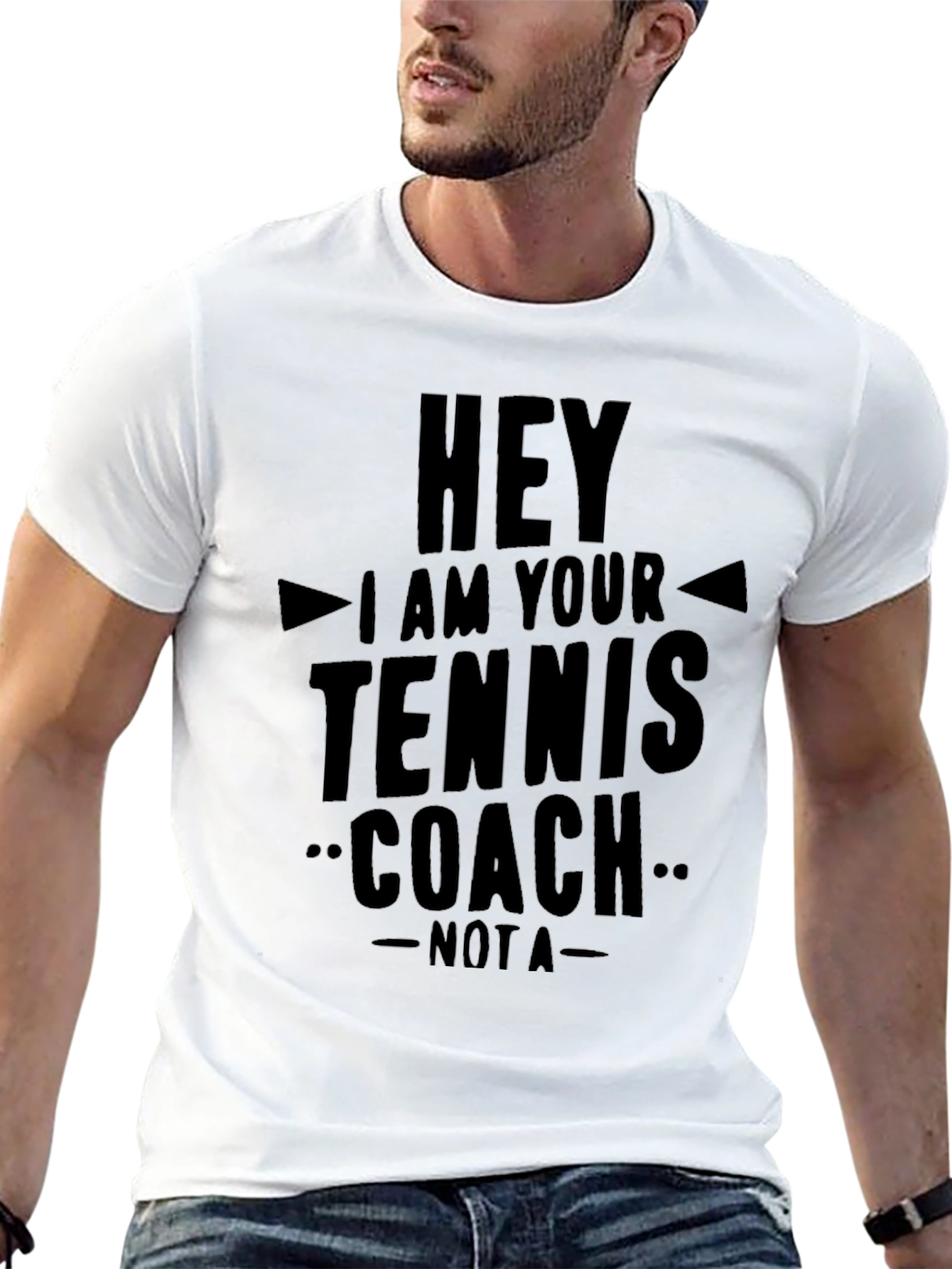 Black Tennis Coach T-Shirt - Funny Sarcastic Tee view 13