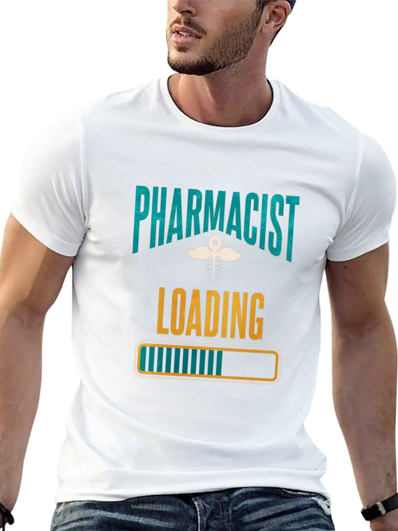 Black Pharmacist Loading T-Shirt - Funny Gift view 13