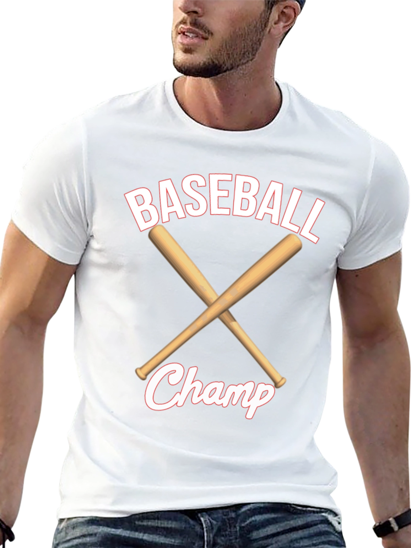 Black Baseball Champ Graphic T-Shirt view 13