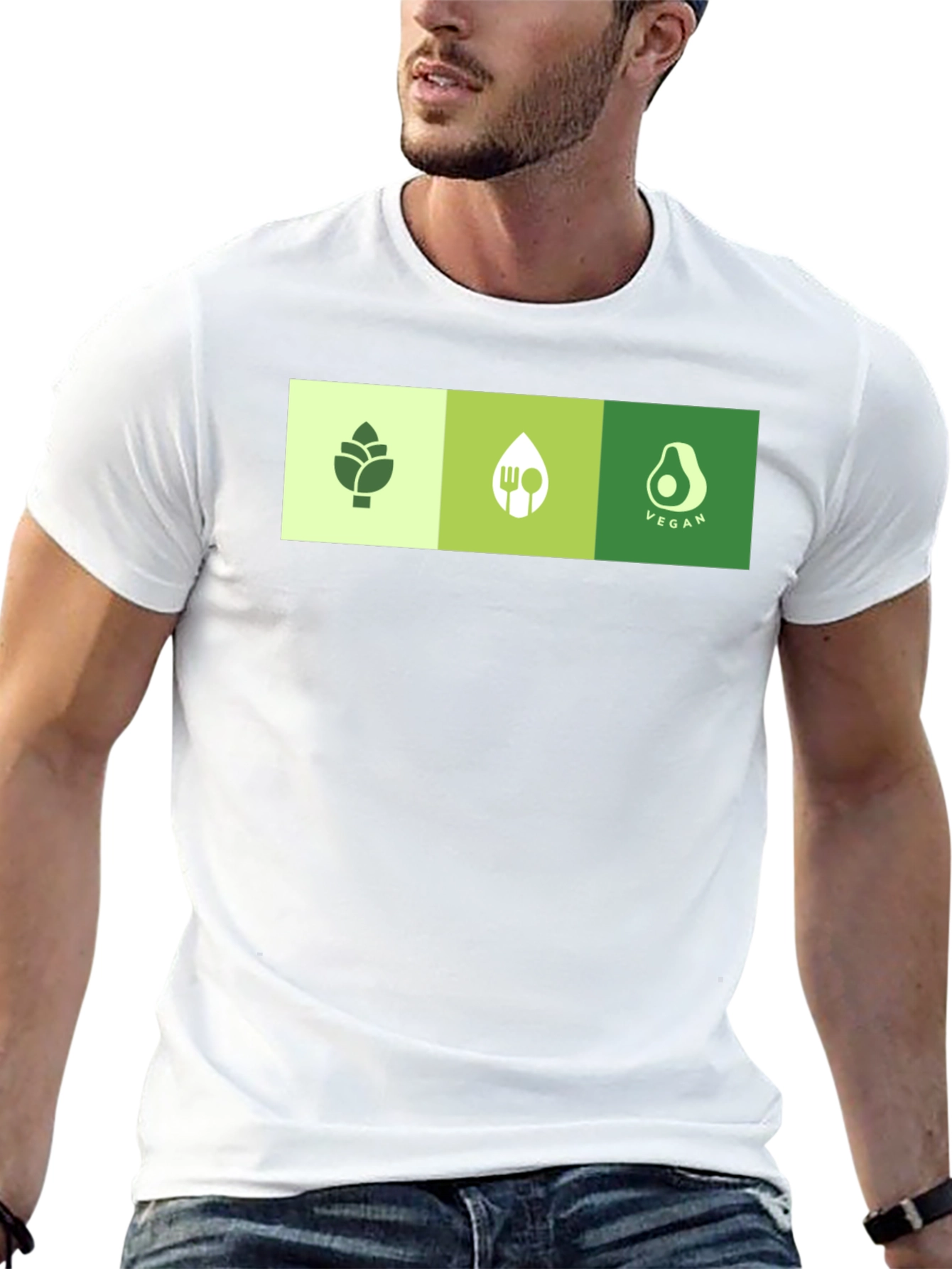 Black Vegan Graphic T-Shirt - Plant Based Lifestyle Tee view 13