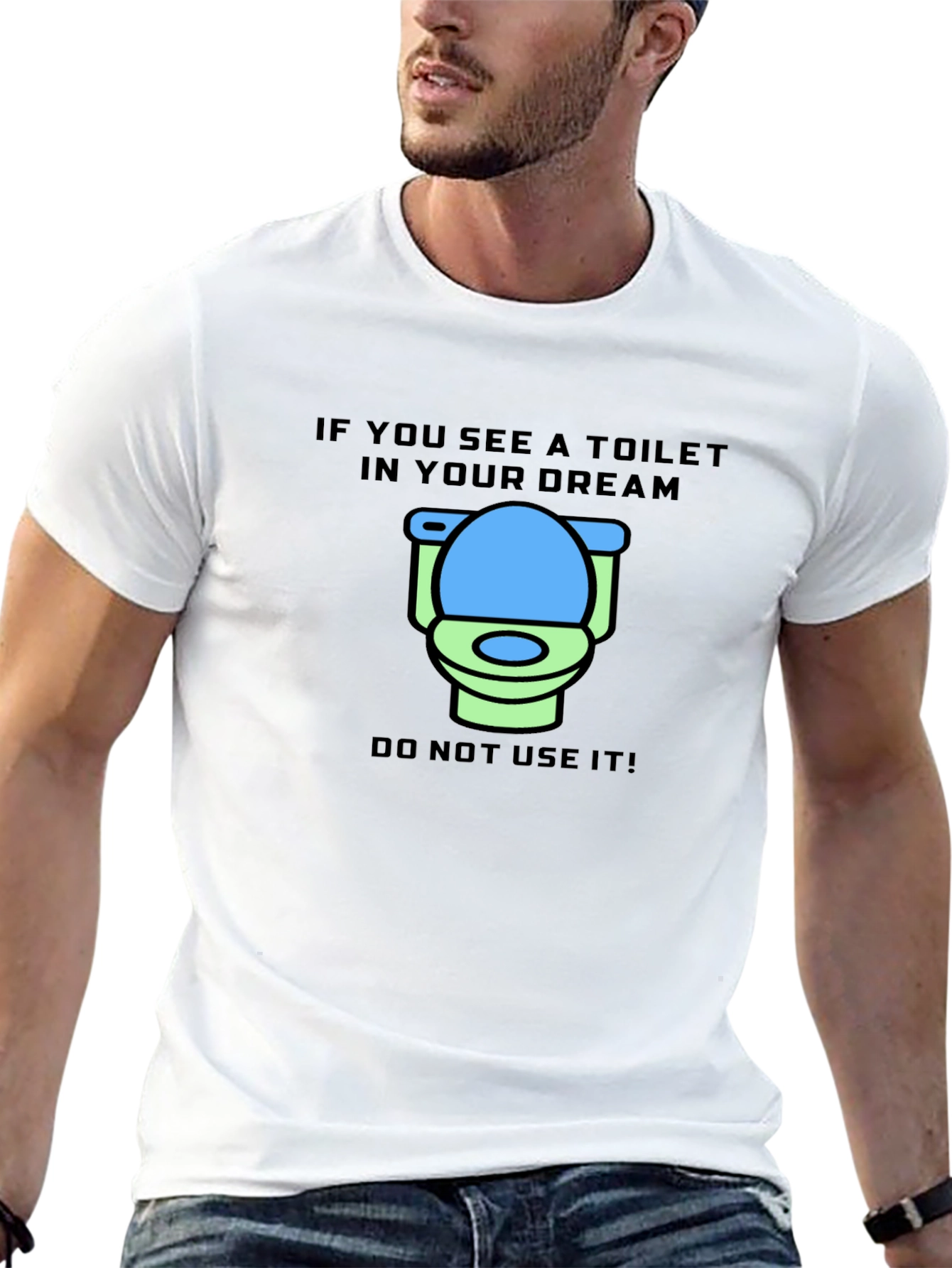 Black Dream Toilet T-Shirt - Funny Graphic Tee view 13