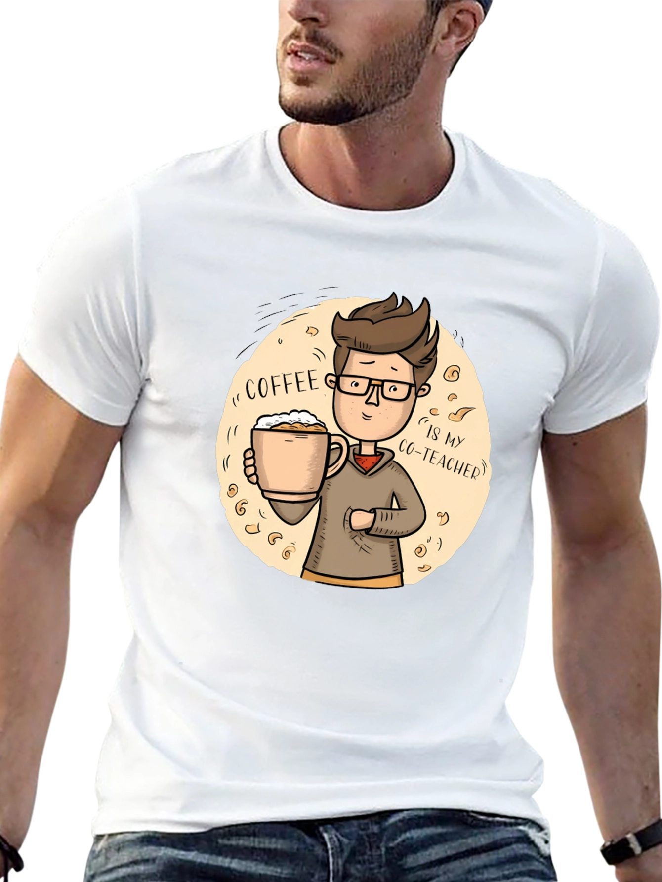 Black Coffee Co-Teacher T-Shirt view 13