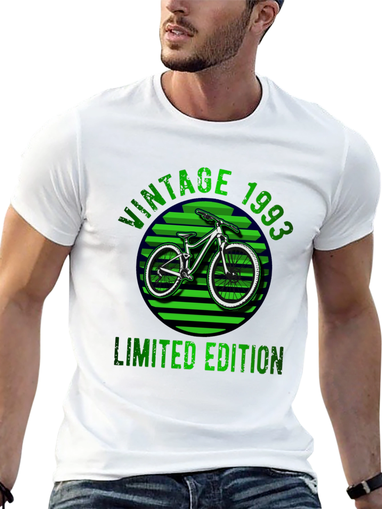 Black Vintage 1993 Limited Edition Bicycle Graphic T-Shirt view 13