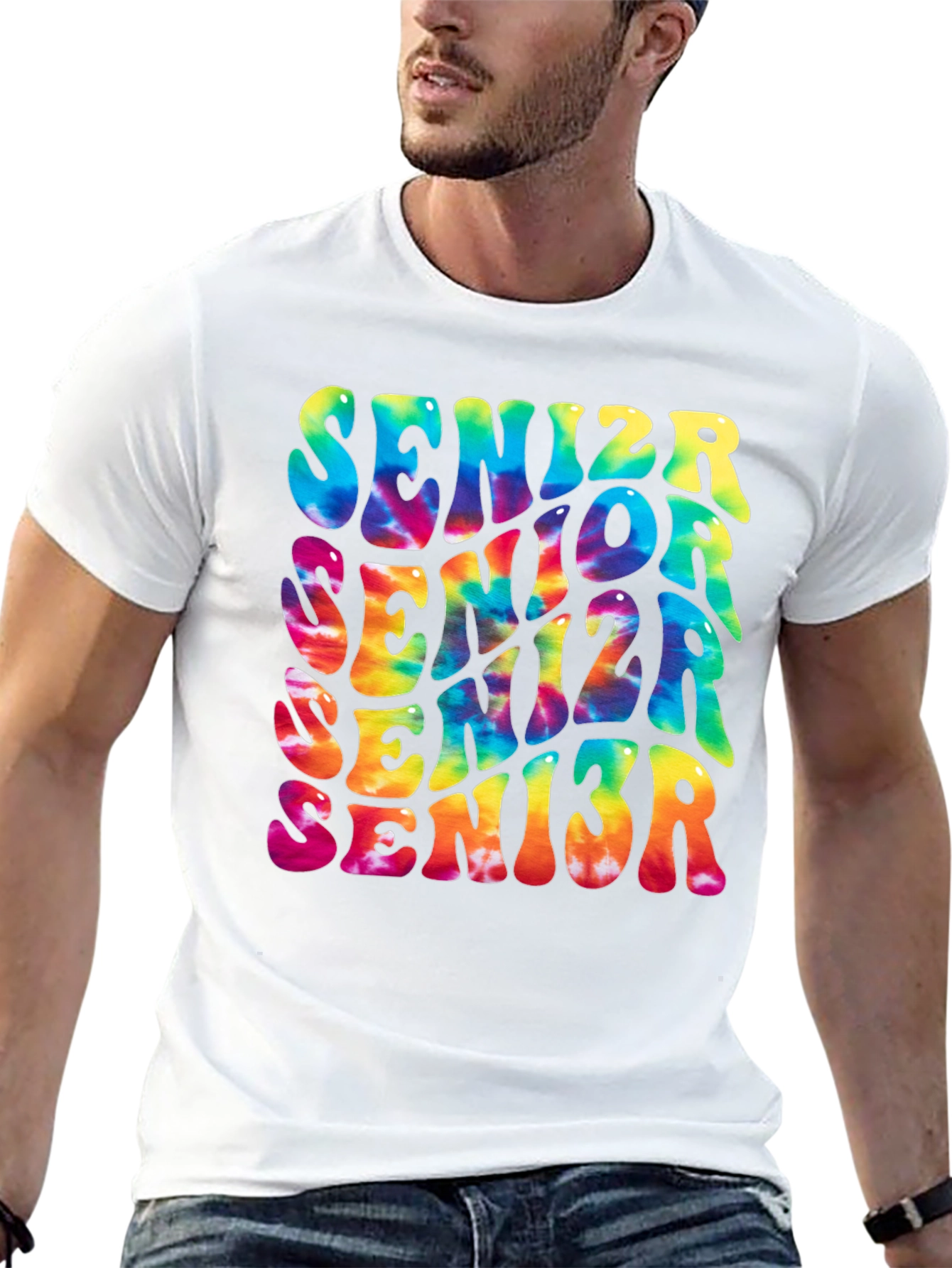 Black Senior Tie-Dye Graphic T-Shirt view 13