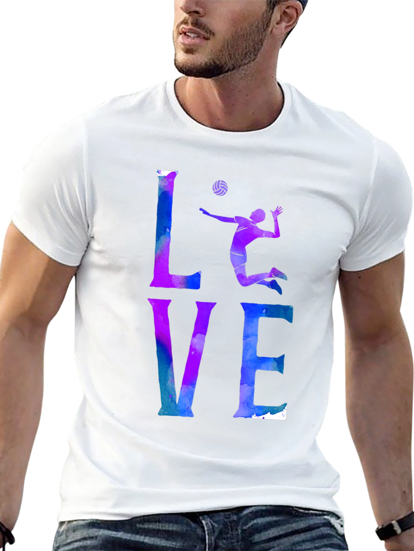 Black Volleyball Love Graphic Tee - Stylish Sports Shirt view 13