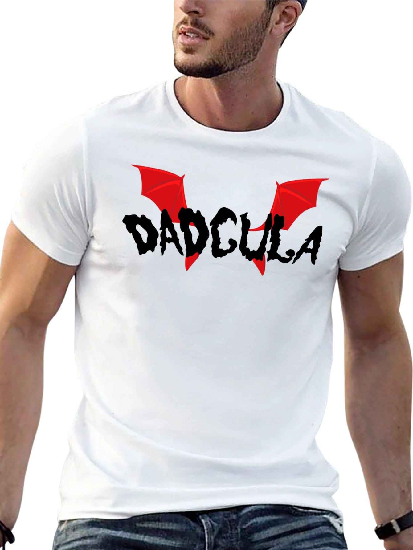 Black Dadcula T-Shirt - Funny Father's Day Gift view 13