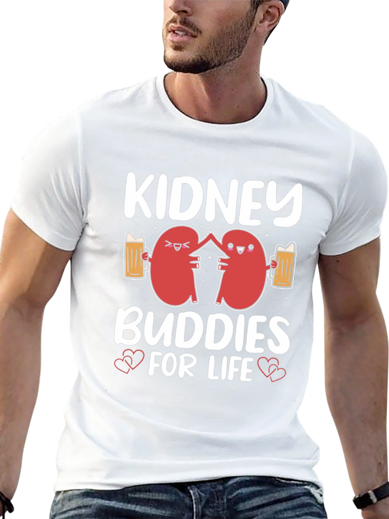 Black Kidney Buddies for Life Graphic Tee view 13