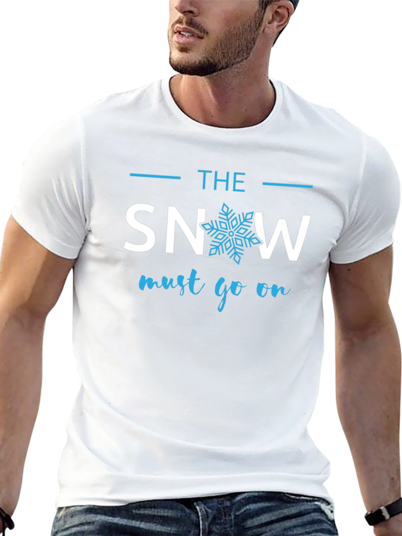 Black The Snow Must Go On Graphic Tee - Cotton Blend view 13