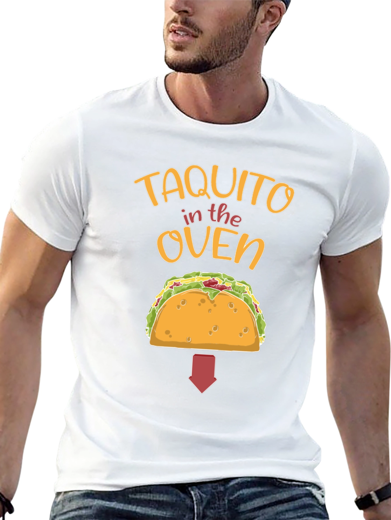 Taquito in the Oven Pregnancy Announcement T-Shirt - 13