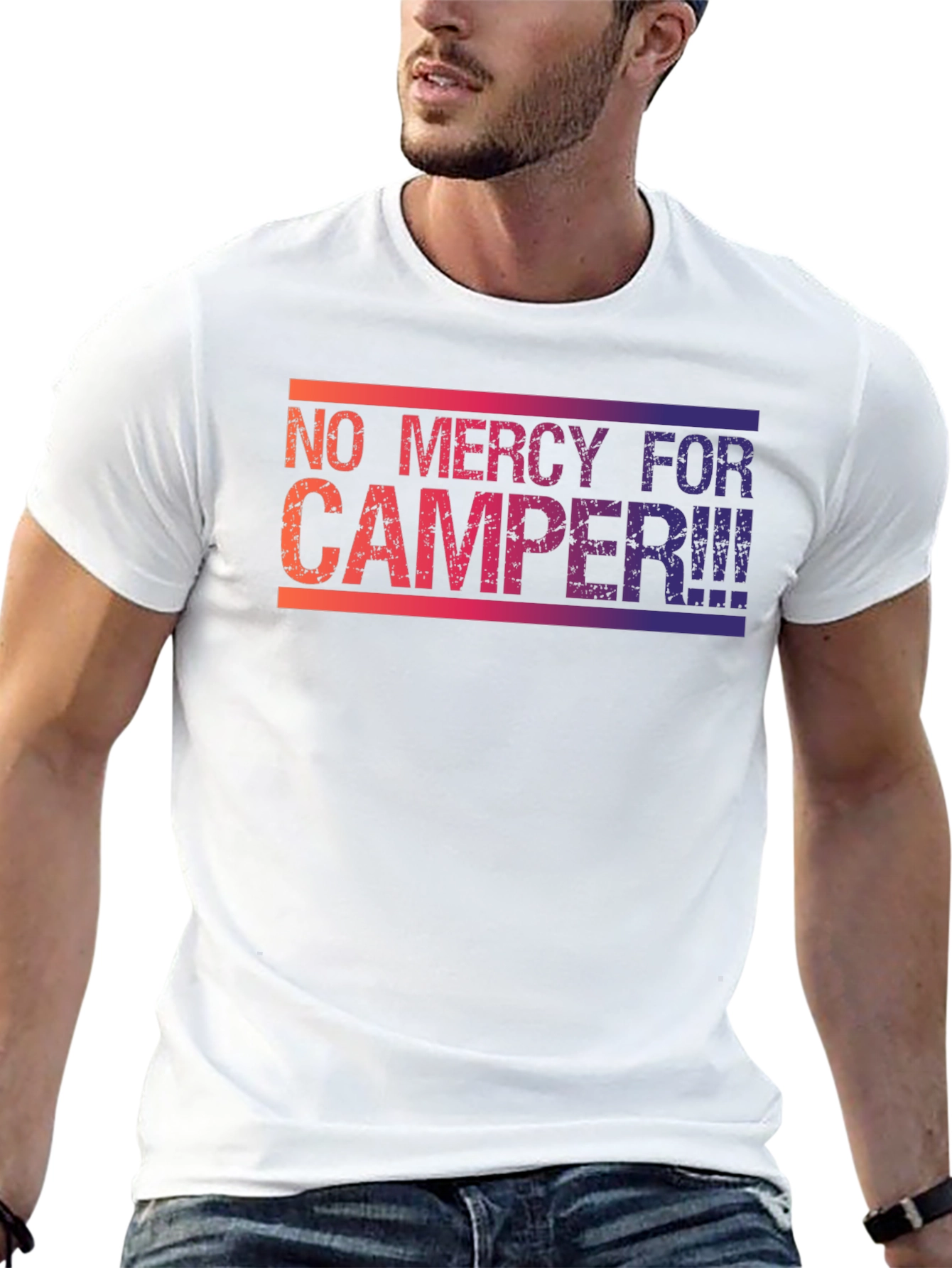 Black No Mercy for Camper Graphic Tee view 13