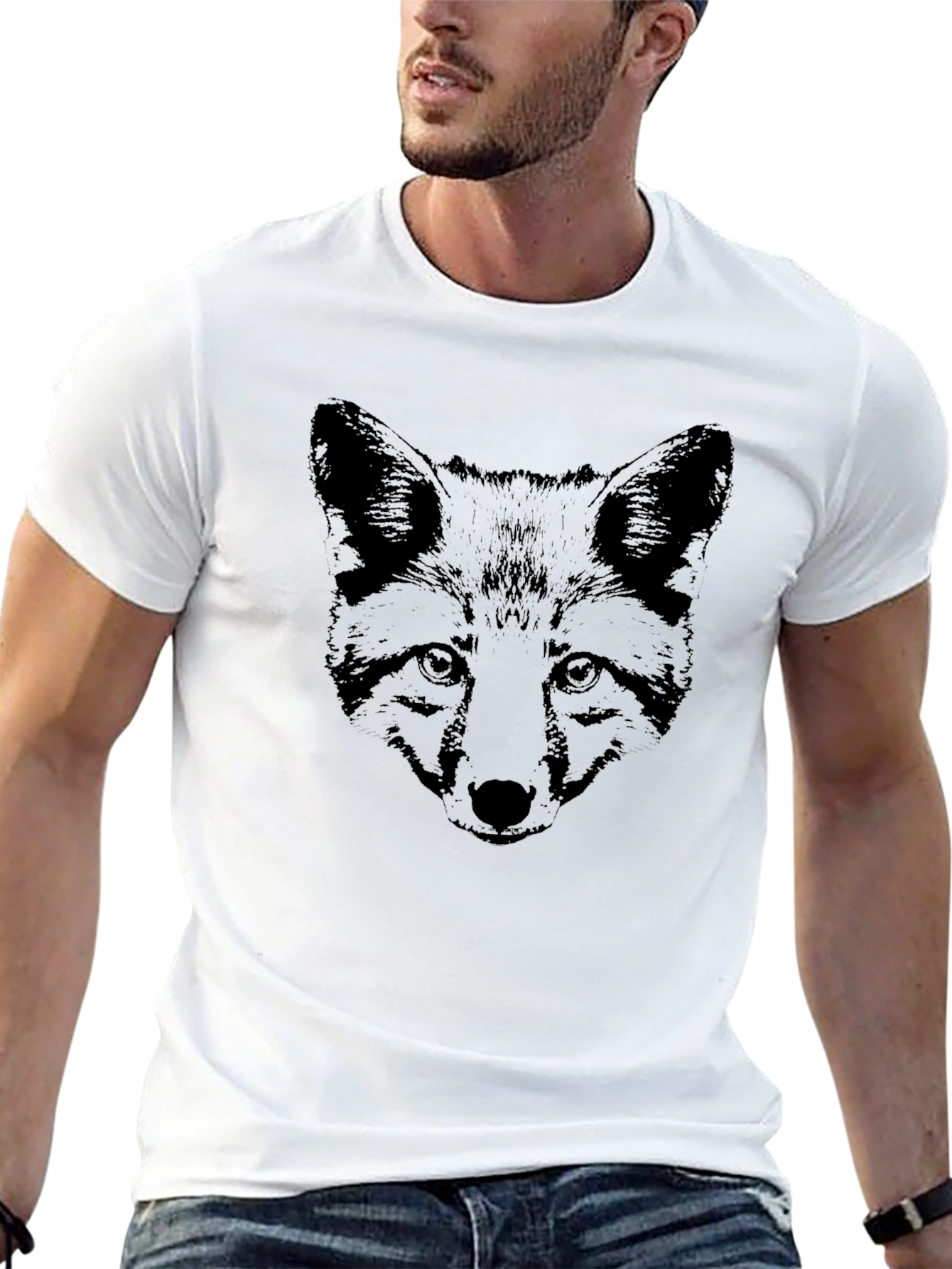 Black Black Fox Graphic Tee - Stylish & Unique view 13