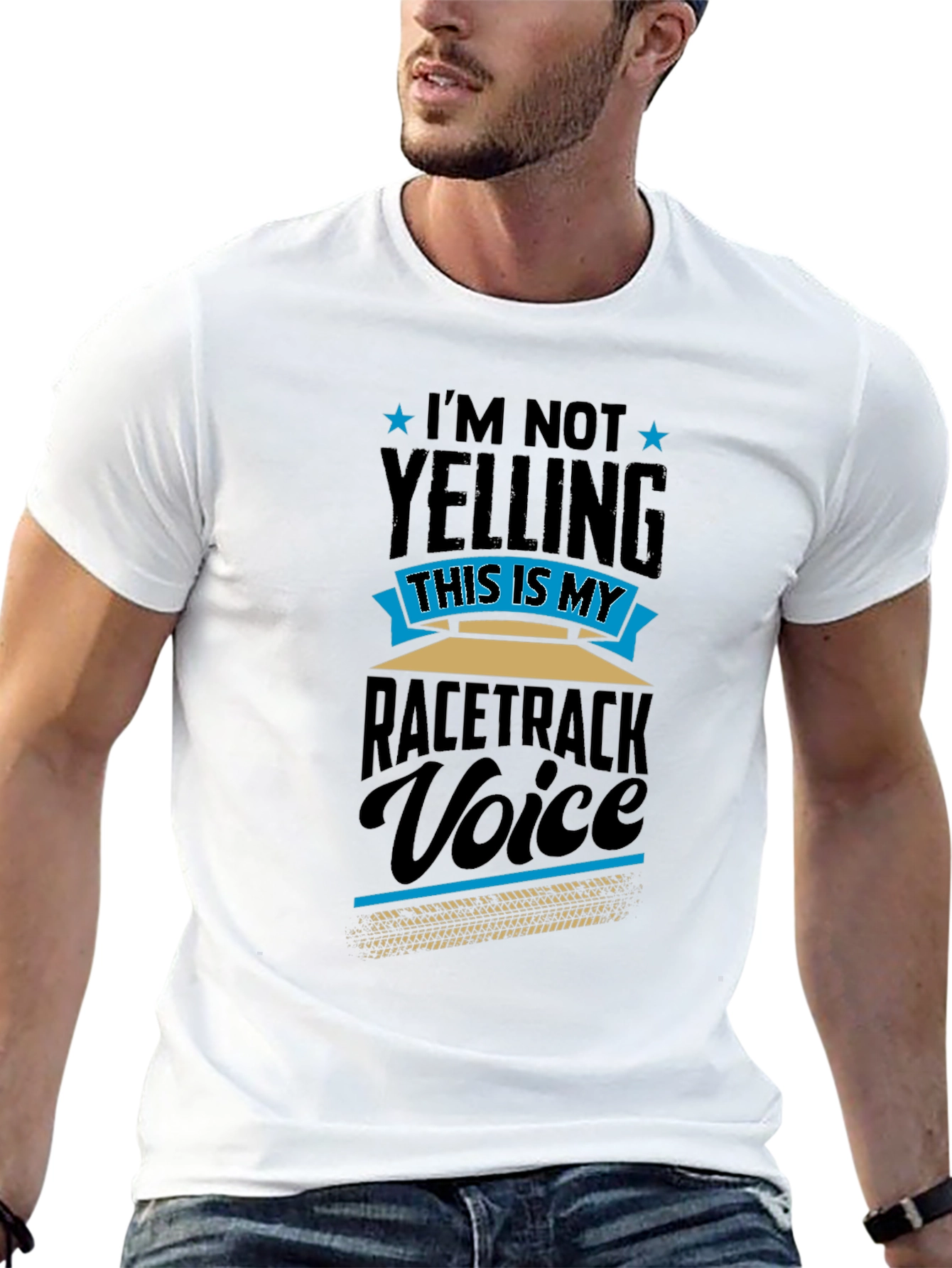 Black Racetrack Voice Tee - Funny Motorsport Fan Shirt view 13
