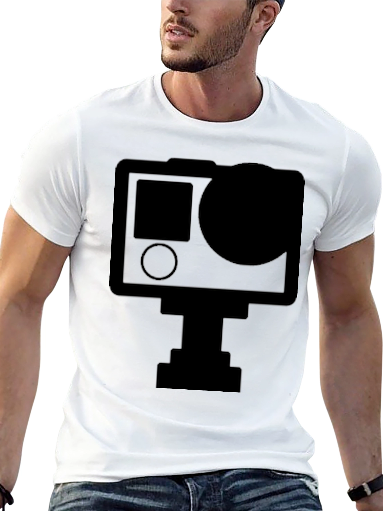 Black Camera Graphic T-Shirt - Black view 13