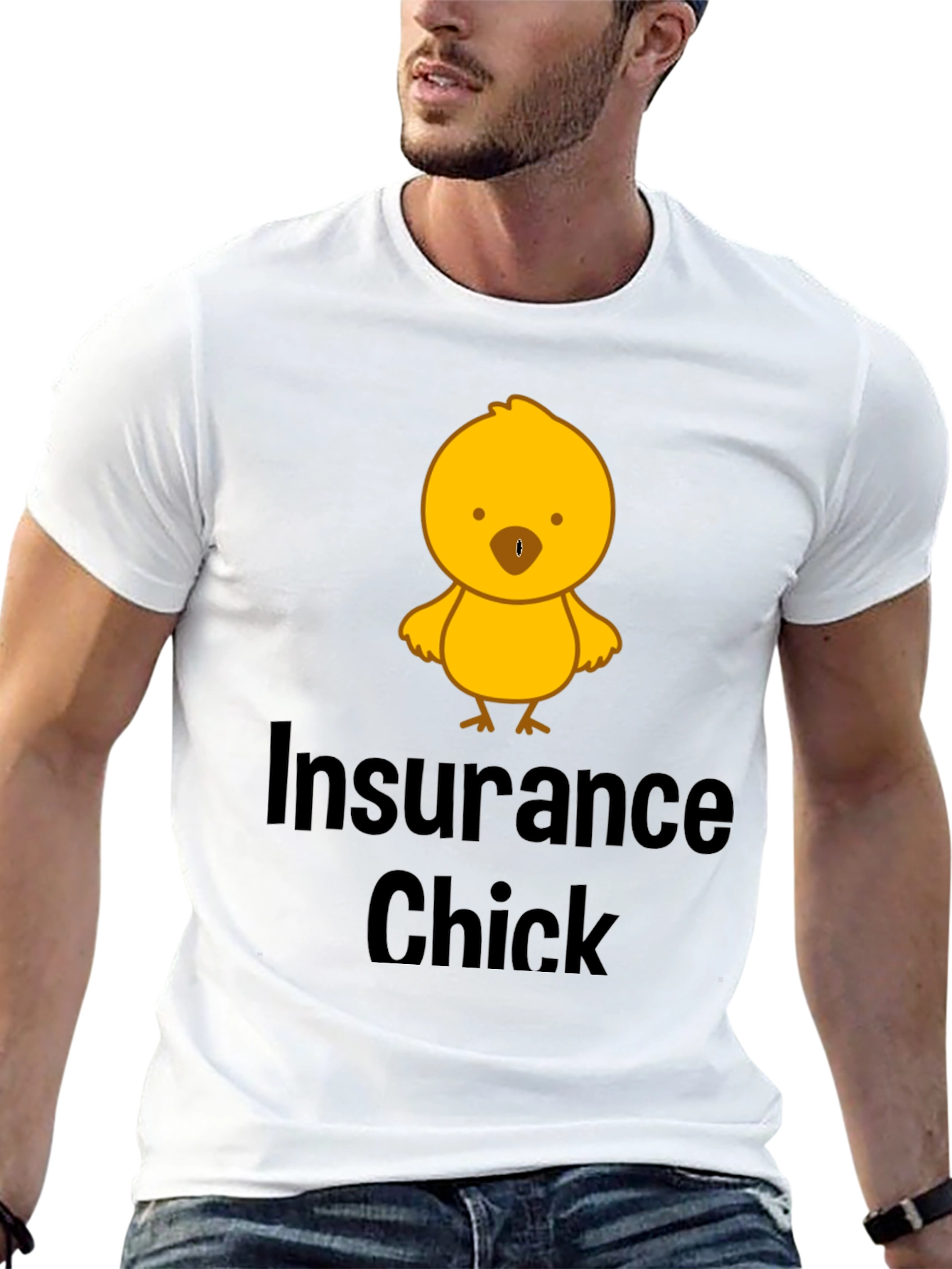 Black Insurance Chick T-Shirt - Funny & Unique Design view 13
