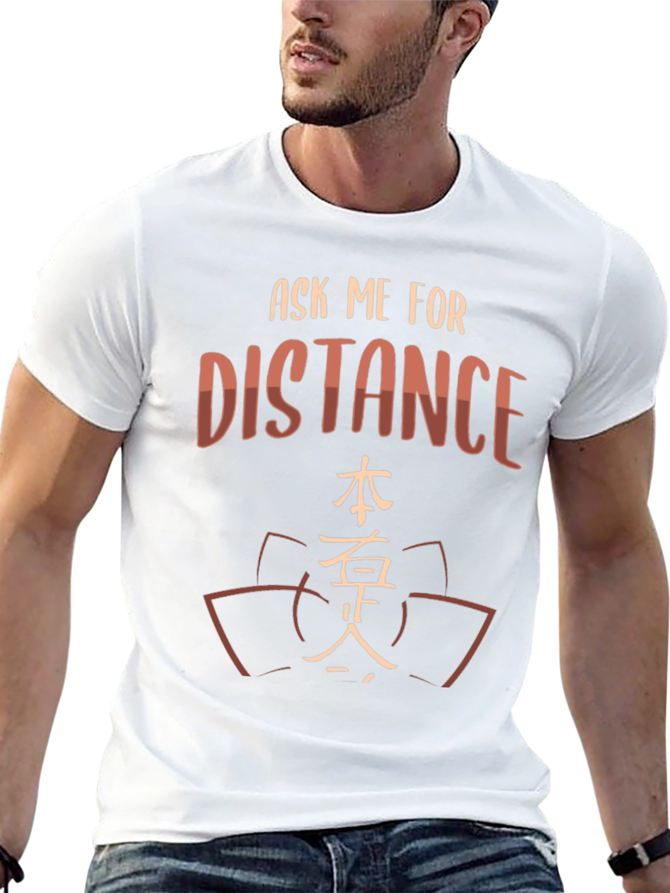 Black Ask Me For Distance T-Shirt - Stylish & Unique Design view 13