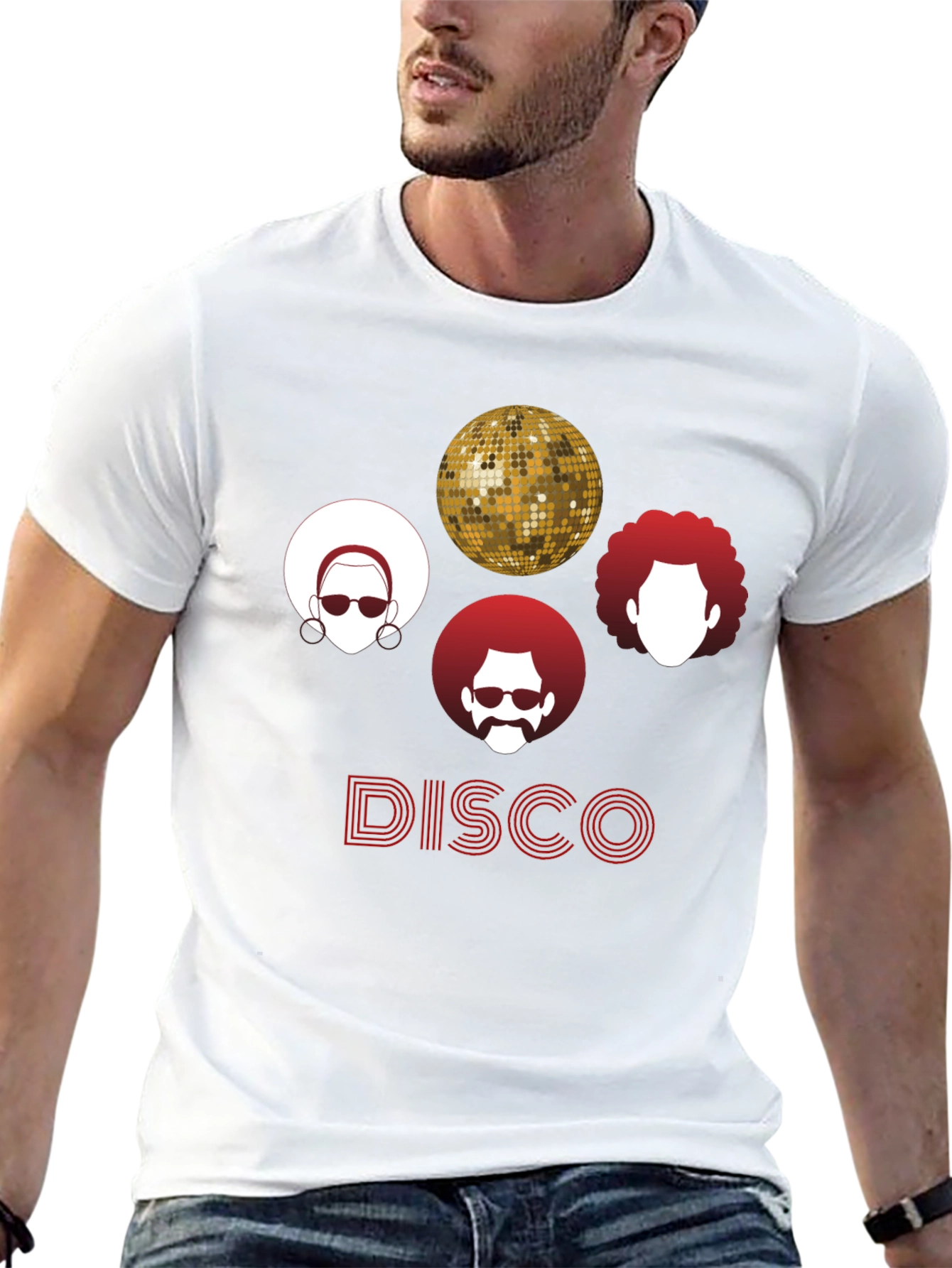 Black Retro Disco T-Shirt - Groovy Style! view 13