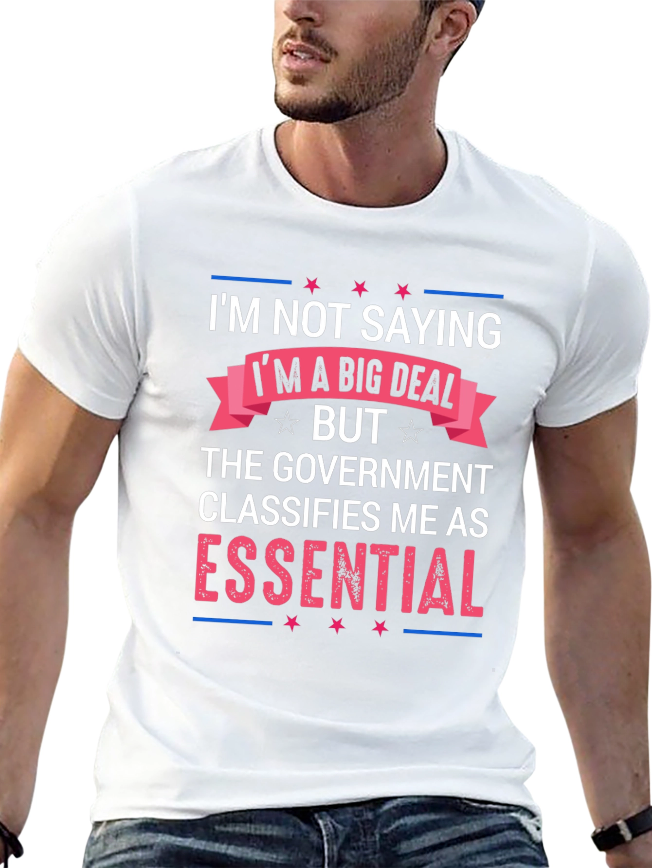 Black Essential T-Shirt: I'm Not Saying I'm a Big Deal view 13