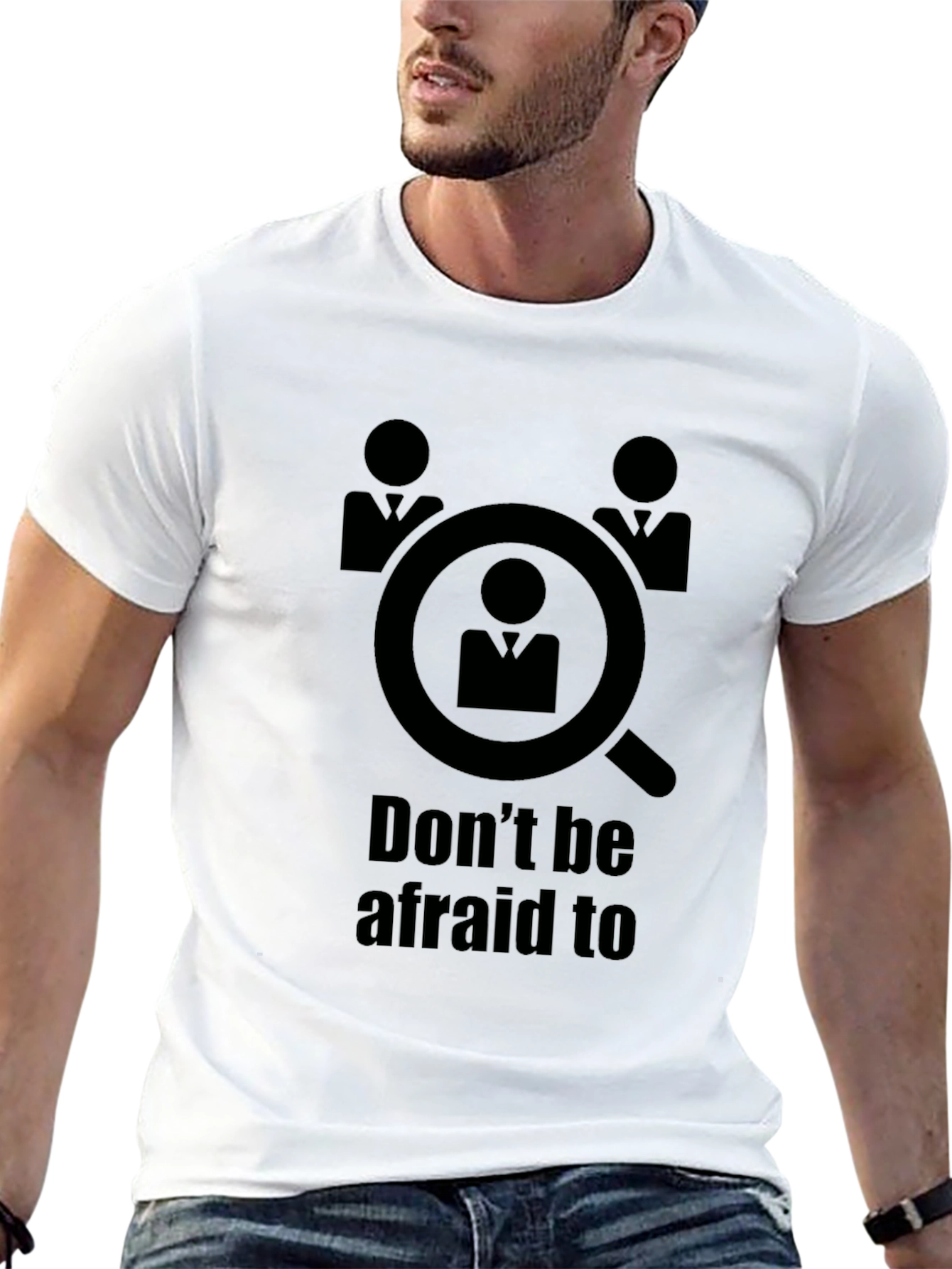 Black Don't Be Afraid to be Searched T-Shirt view 13