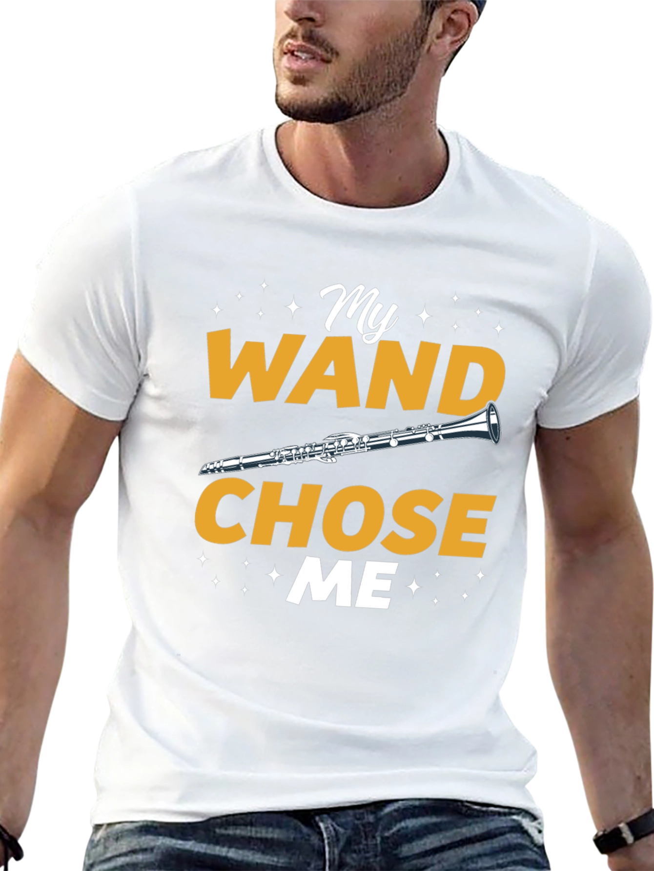 Black My Wand Chose Me Clarinet T-Shirt view 13