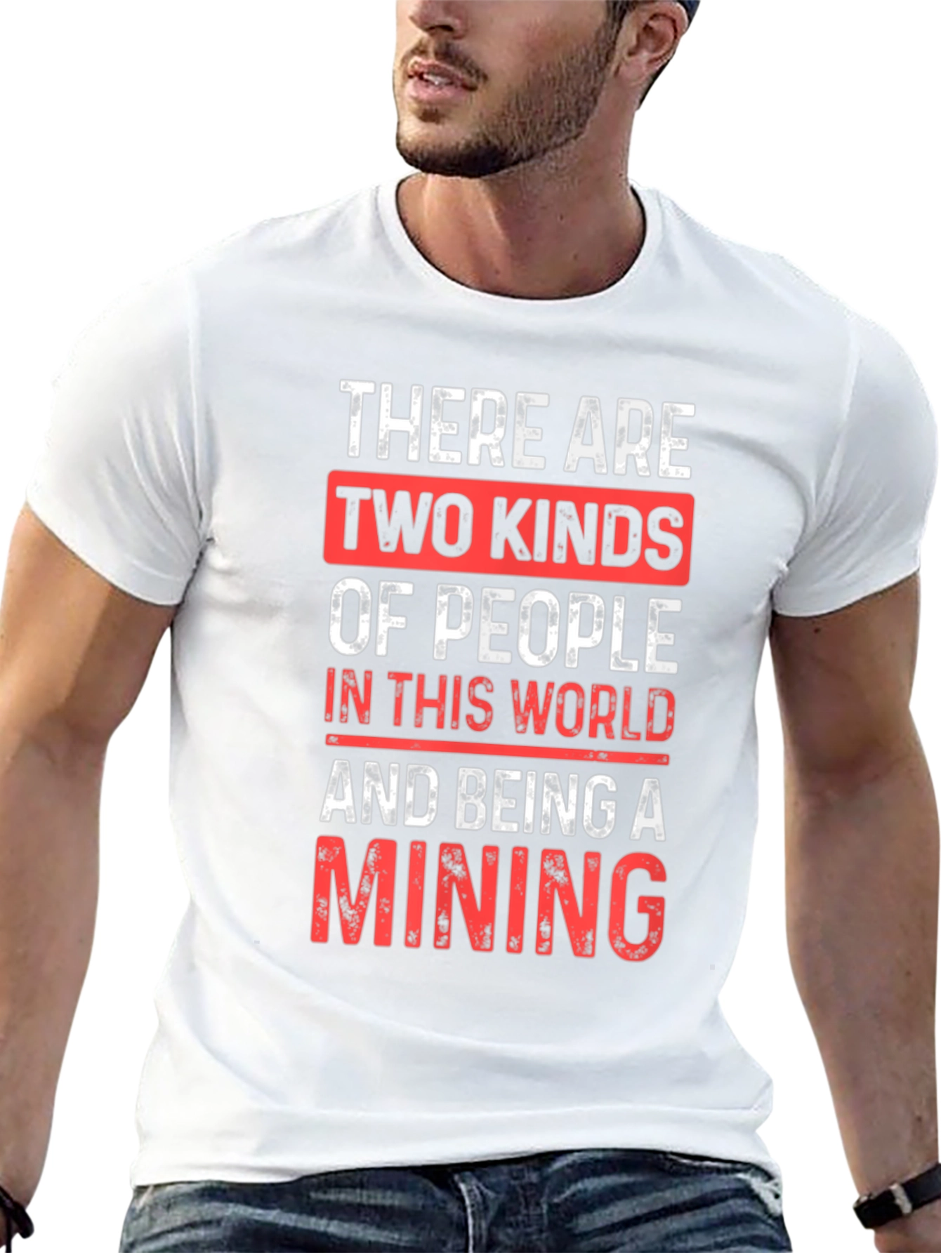Black Funny Mining T-Shirt - Two Kinds of People view 13