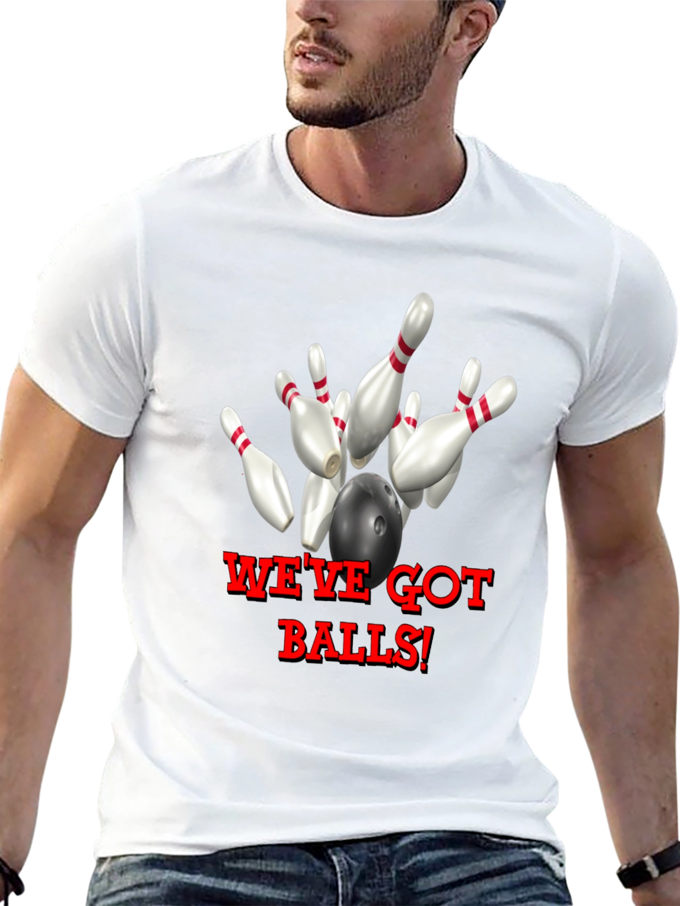 Black Bowling T-Shirt - We've Got Balls! view 13