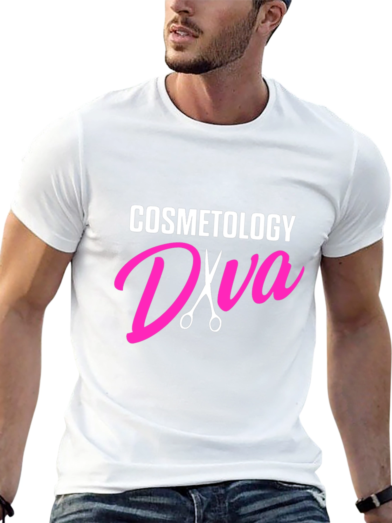 Black Cosmetology Diva T-Shirt - Black view 13