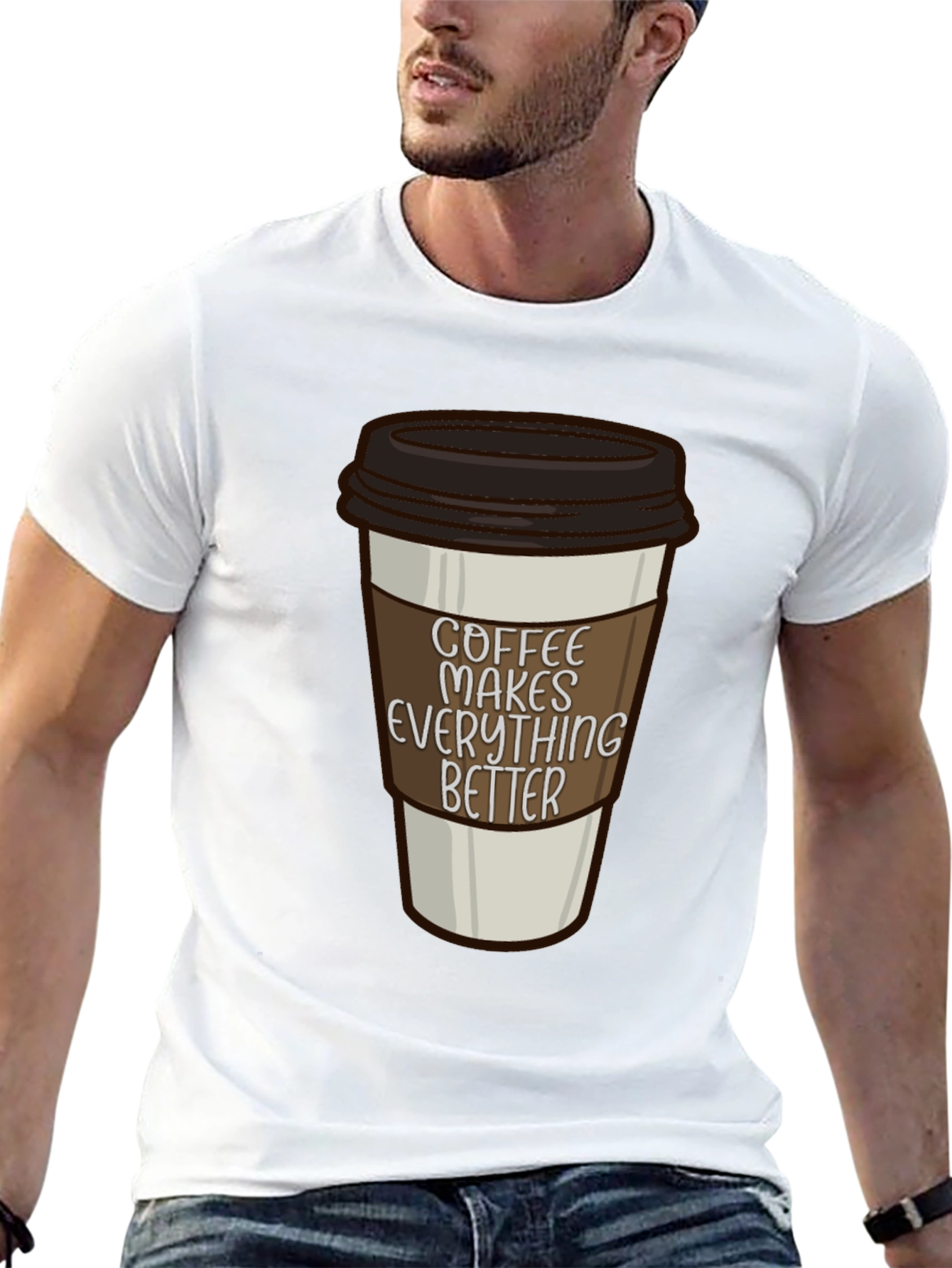 Black Coffee Makes Everything Better T-Shirt view 13