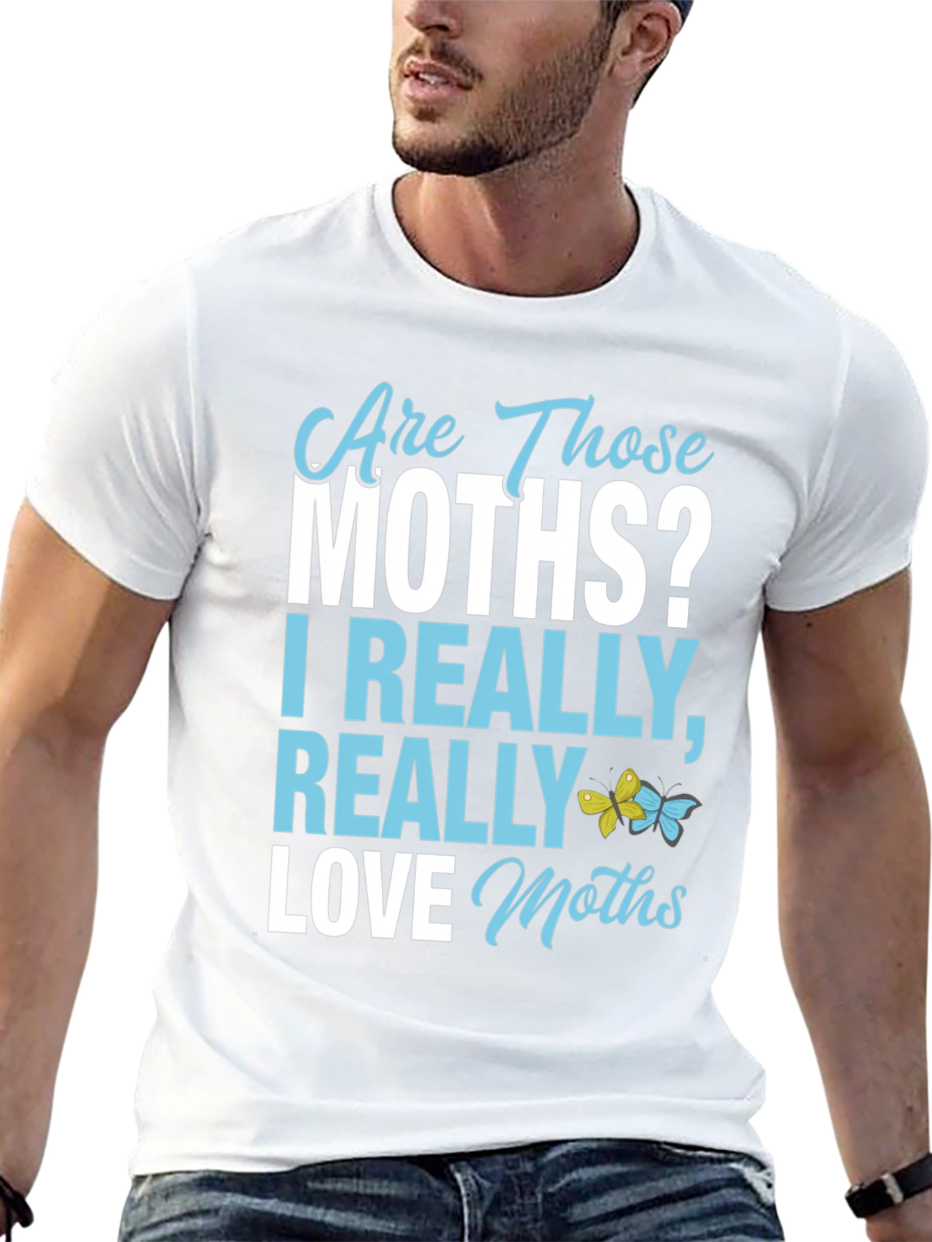 Black Are Those Moths T-Shirt - Funny Insect Lover Tee view 13