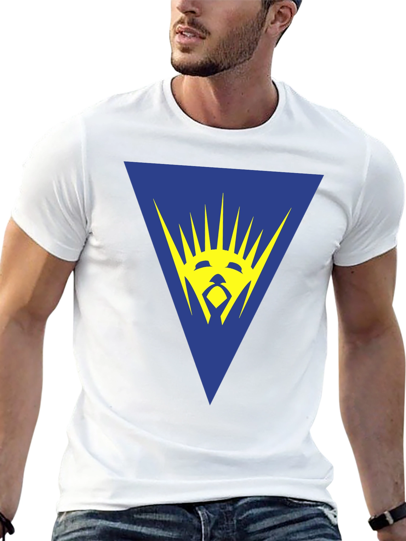 Black Graphic Print Crew Neck T-Shirt - Black view 13