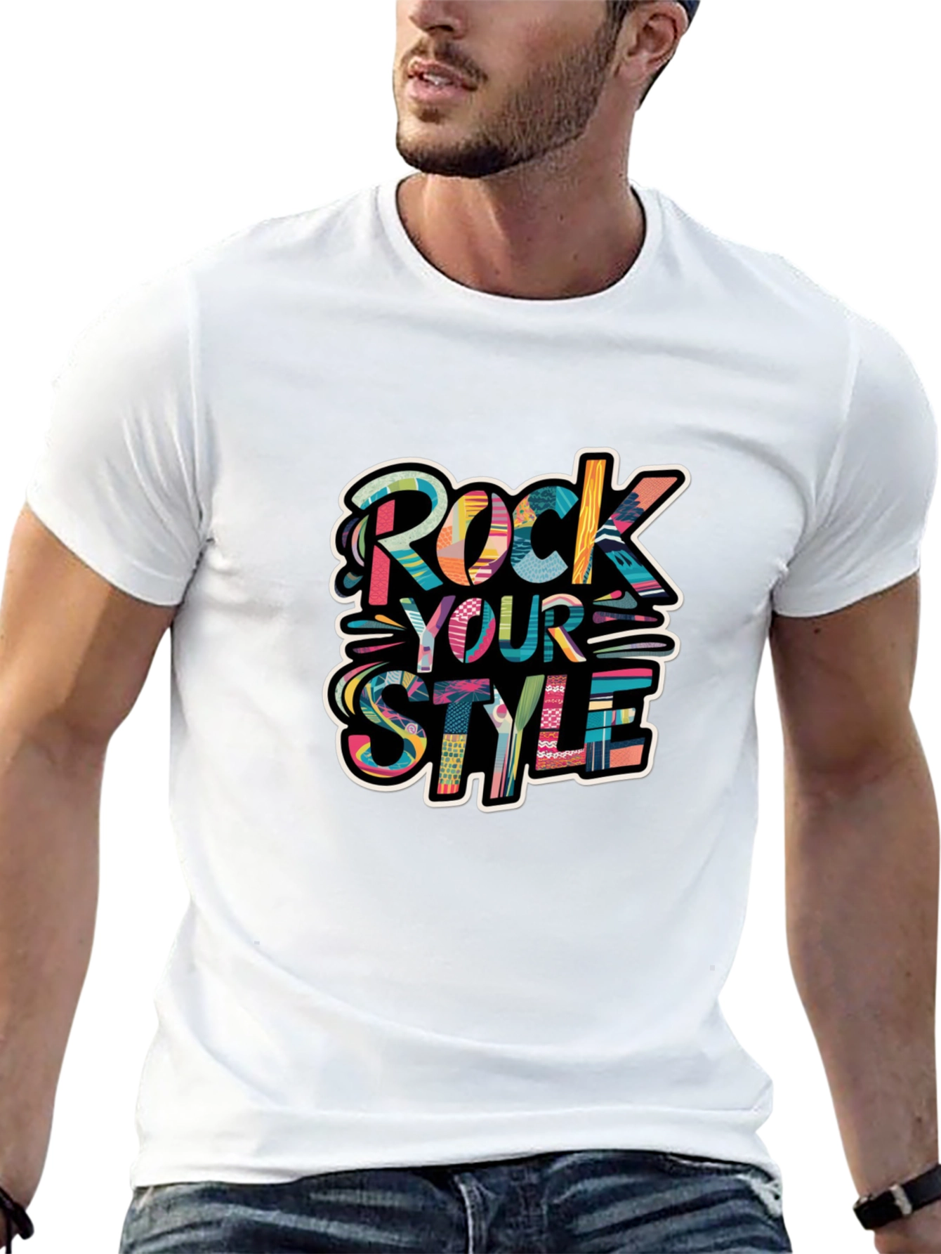 Black Rock Your Style Black Cotton Graphic Tee view 13