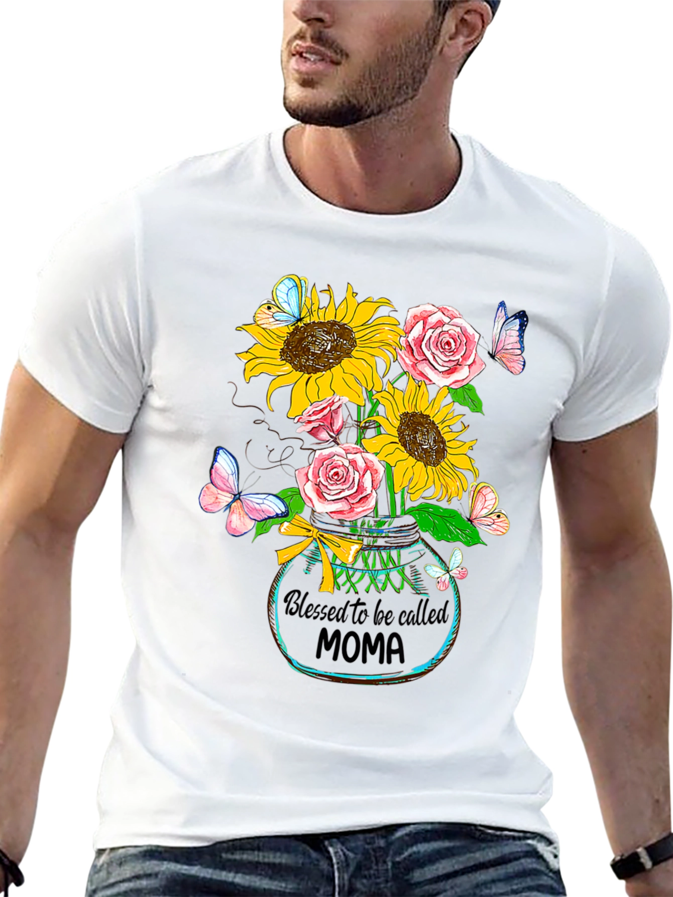 Black Blessed MOMA Sunflower T-Shirt view 13