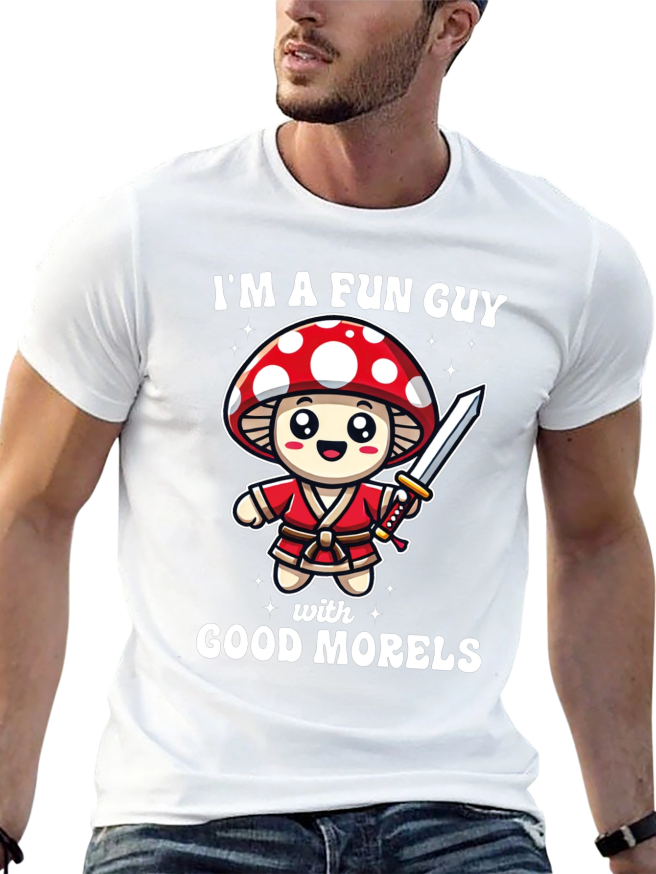 Black I'm A Fun Guy Mushroom T-Shirt view 13