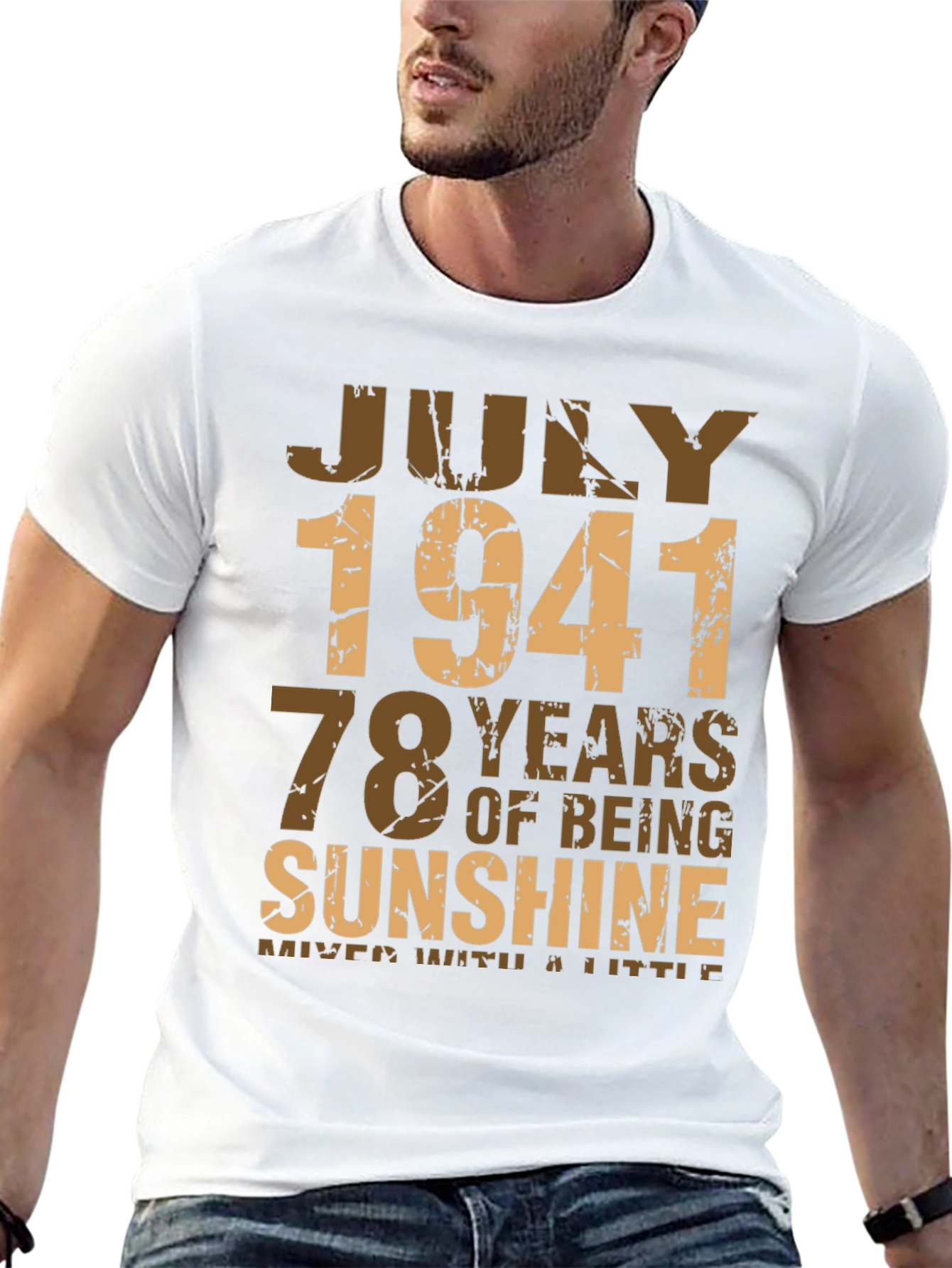 Black July 1941 78 Years of Sunshine T-Shirt view 13