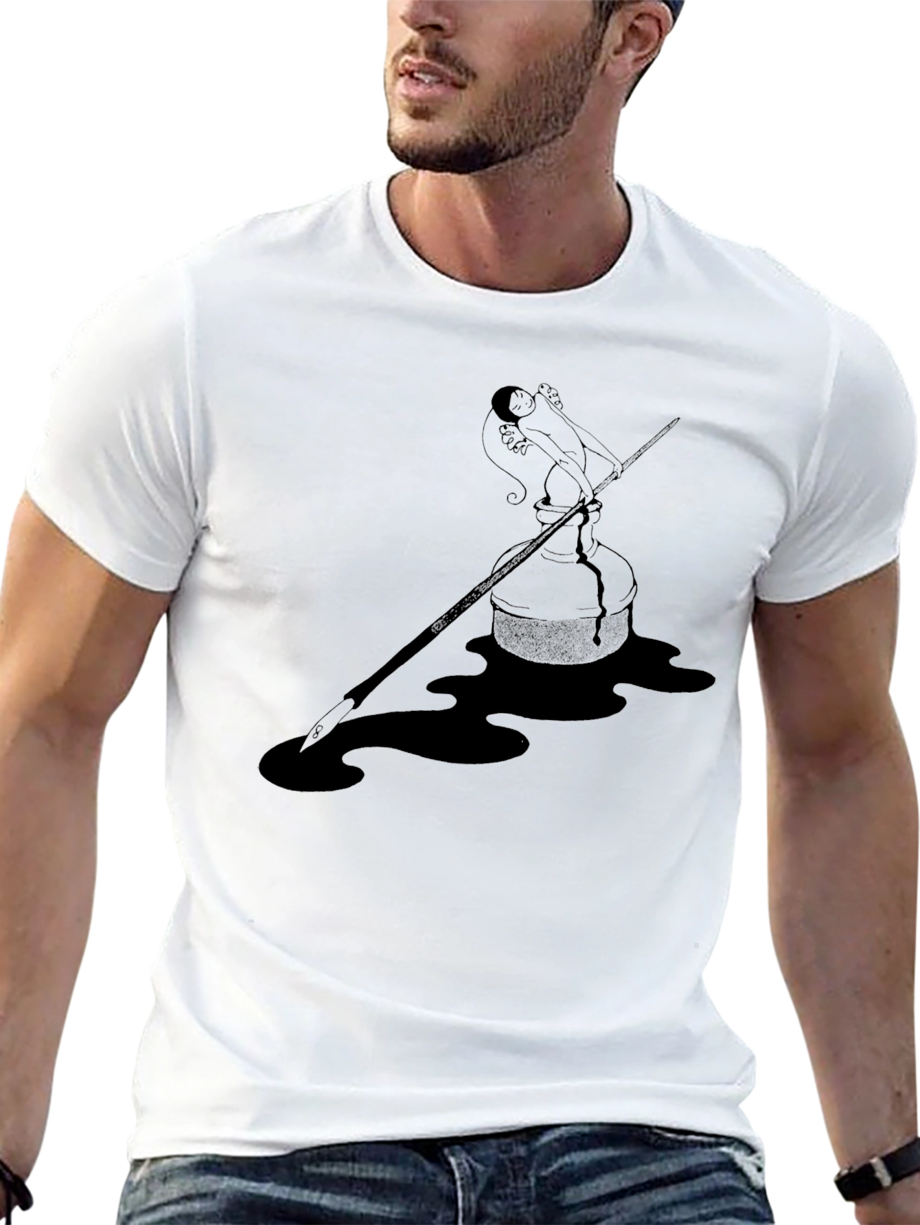 Inkwell T-Shirt - Black Graphic Tee - 13