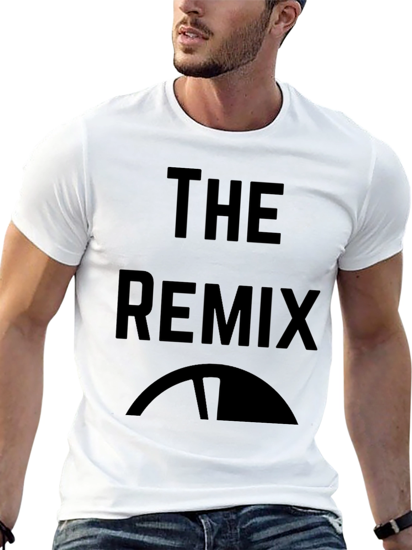 Black The Remix Graphic T-Shirt - Cool Casual Tee view 13