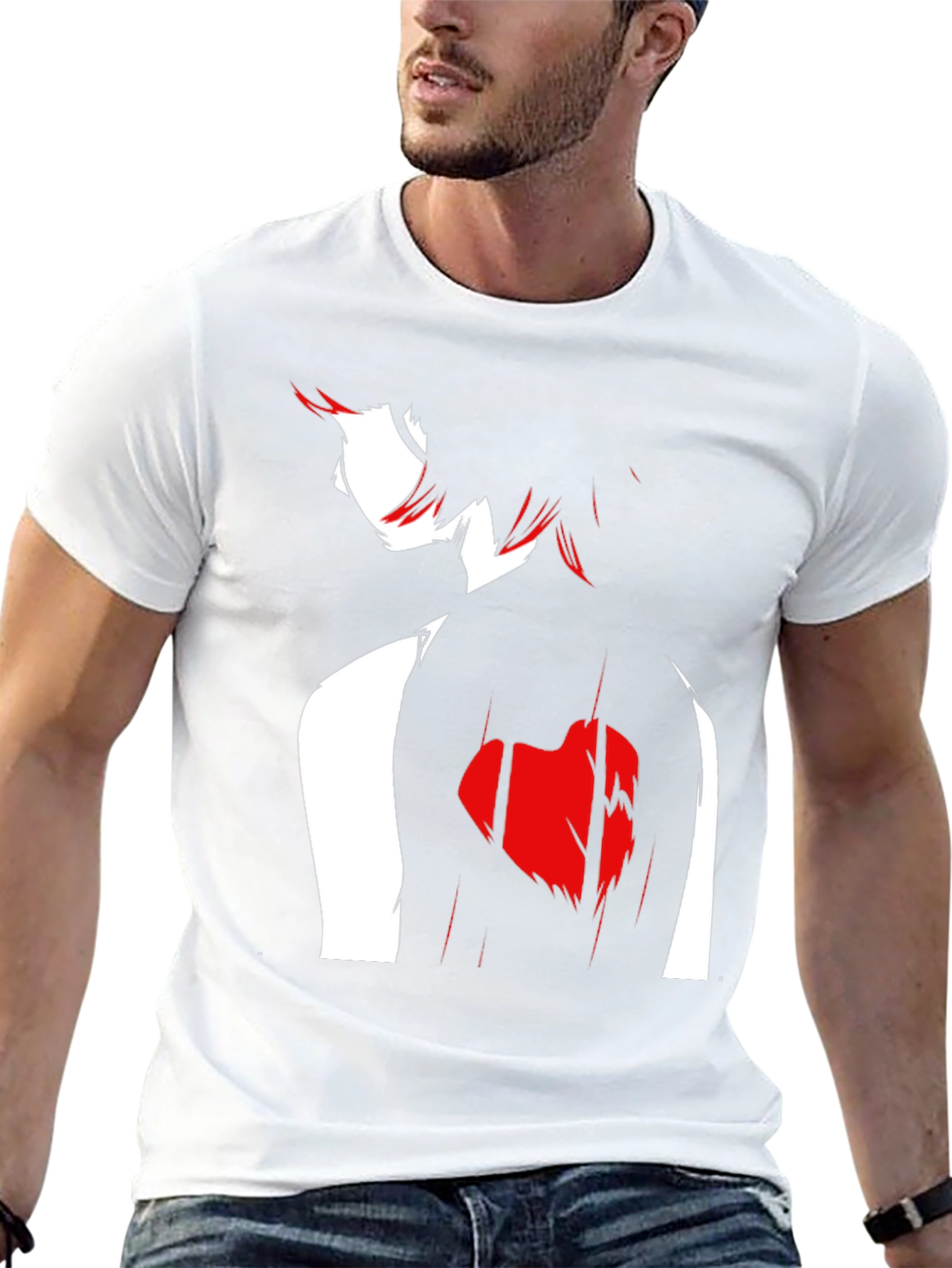 Anime-Inspired Graphic Tee - Black - 13