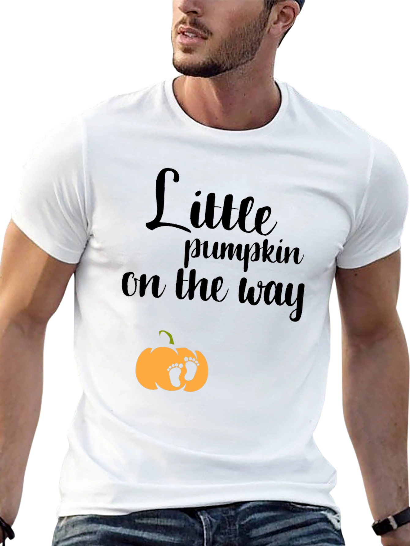 Black Little Pumpkin On The Way T-Shirt view 13